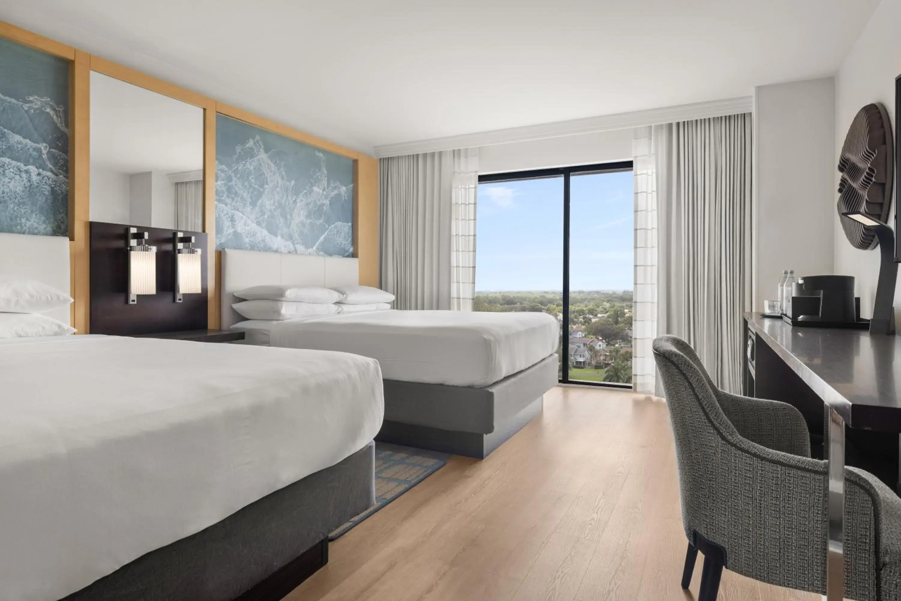 Guest Room with Two Queen Beds in Boca Raton Marriott at Boca Center Guest Room with Two Queen Beds in Boca Raton Marriott at Boca Center