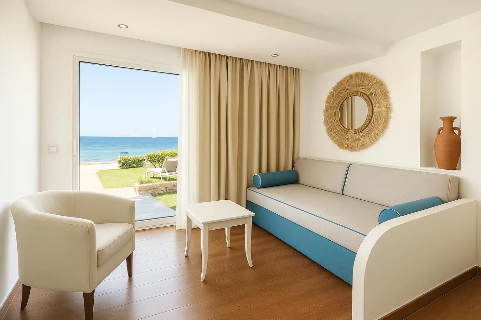 Junior Suite Beach Front with own Garden in Alexander Beach Hotel & Village Resort Junior Suite Beach Front with own Garden in Alexander Beach Hotel & Village Resort