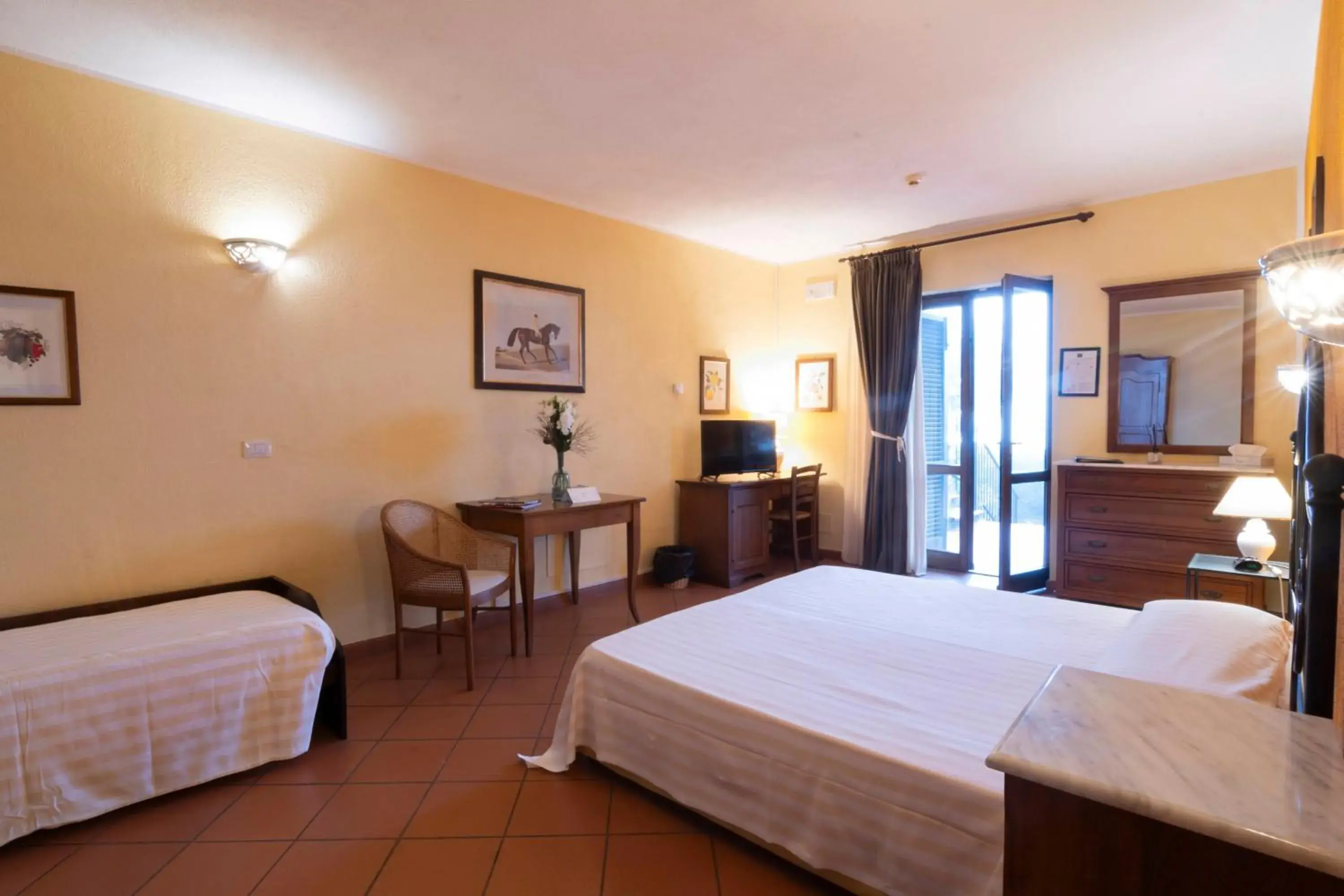 Deluxe Double Room with Extra Bed in Antico Casale Di Scansano Resort Deluxe Double Room with Extra Bed in Antico Casale Di Scansano Resort