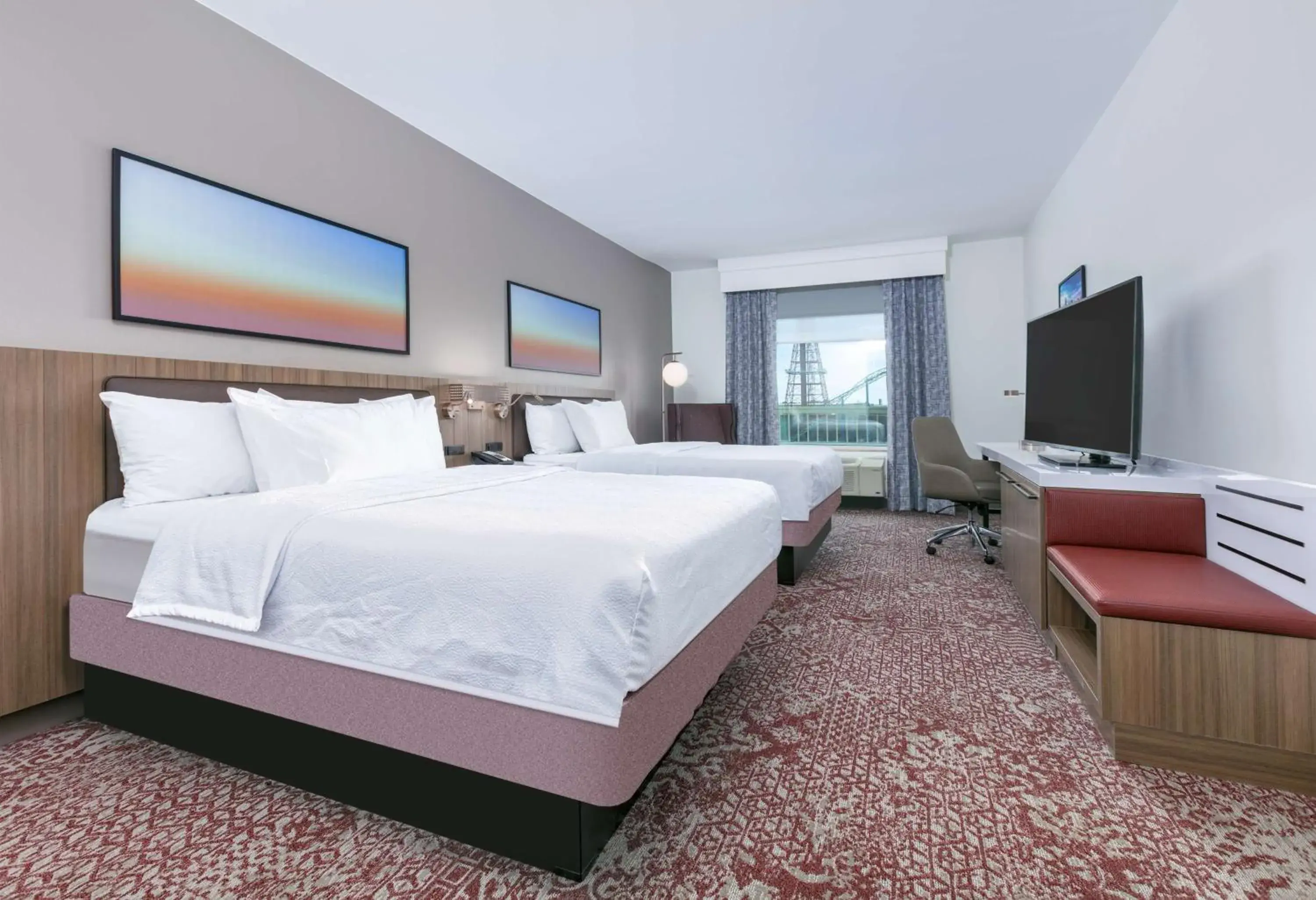 Queen Room with Two Queen Beds and City View - High Floor in Hilton Garden Inn Dallas Arlington Queen Room with Two Queen Beds and City View - High Floor in Hilton Garden Inn Dallas Arlington