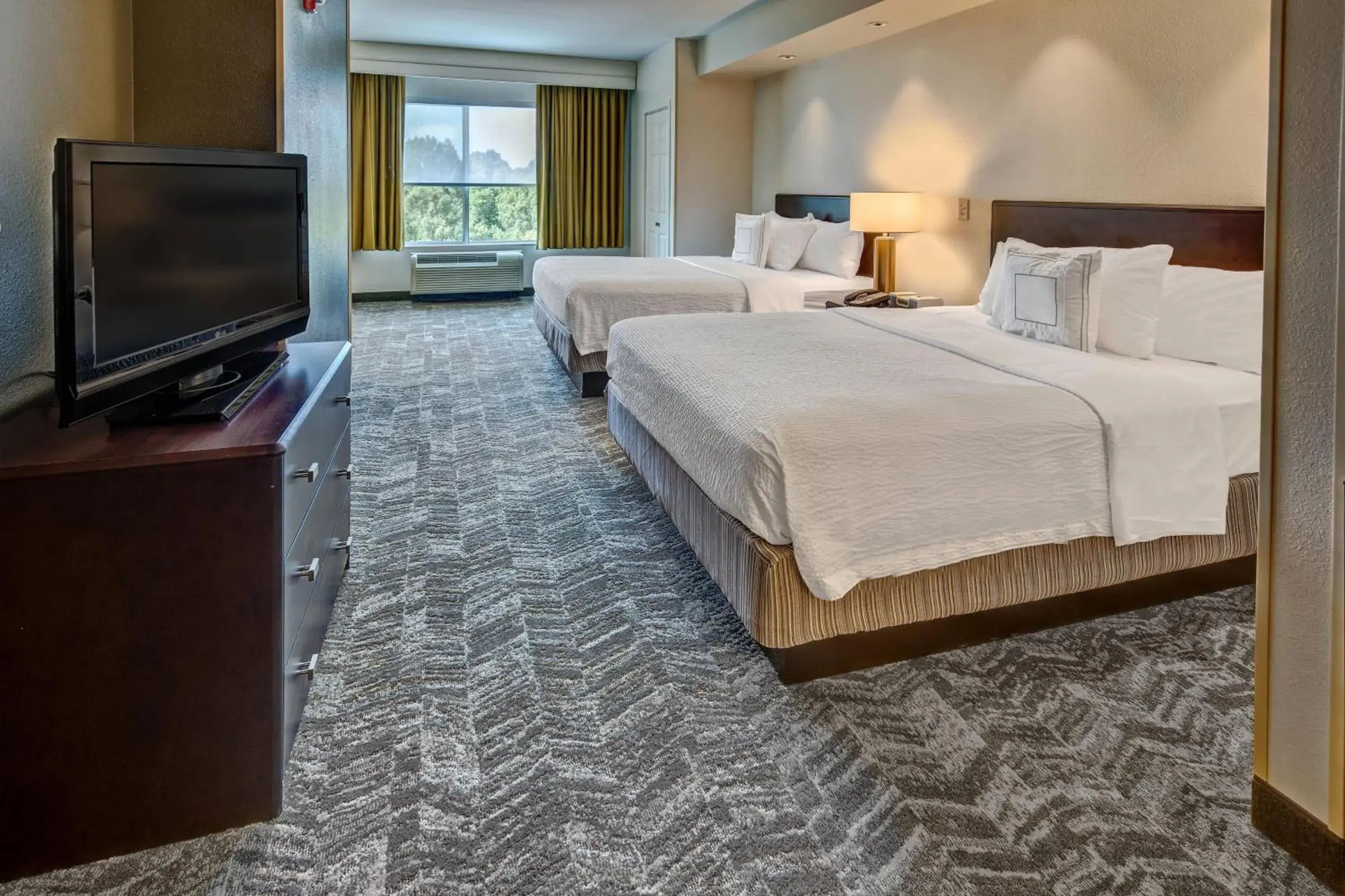 Queen Studio with Sofa Bed and Roll-in Shower - Mobility and Hearing Accessible in SpringHill Suites by Marriott New Bern Queen Studio with Sofa Bed and Roll-in Shower - Mobility and Hearing Accessible in SpringHill Suites by Marriott New Bern
