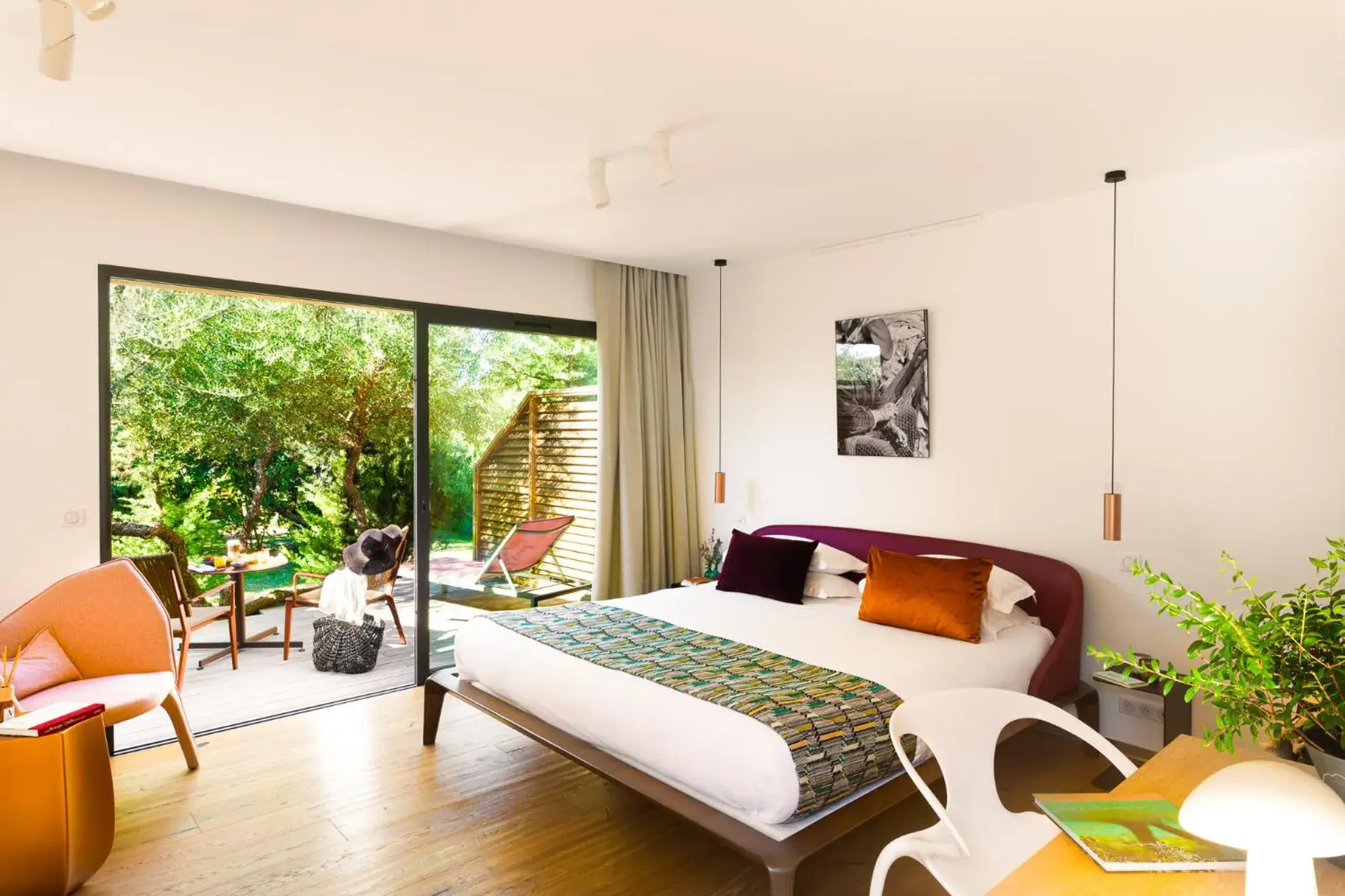 Deluxe Double Room with Garden View in Hôtel & Spa Version Maquis Citadelle Deluxe Double Room with Garden View in Hôtel & Spa Version Maquis Citadelle