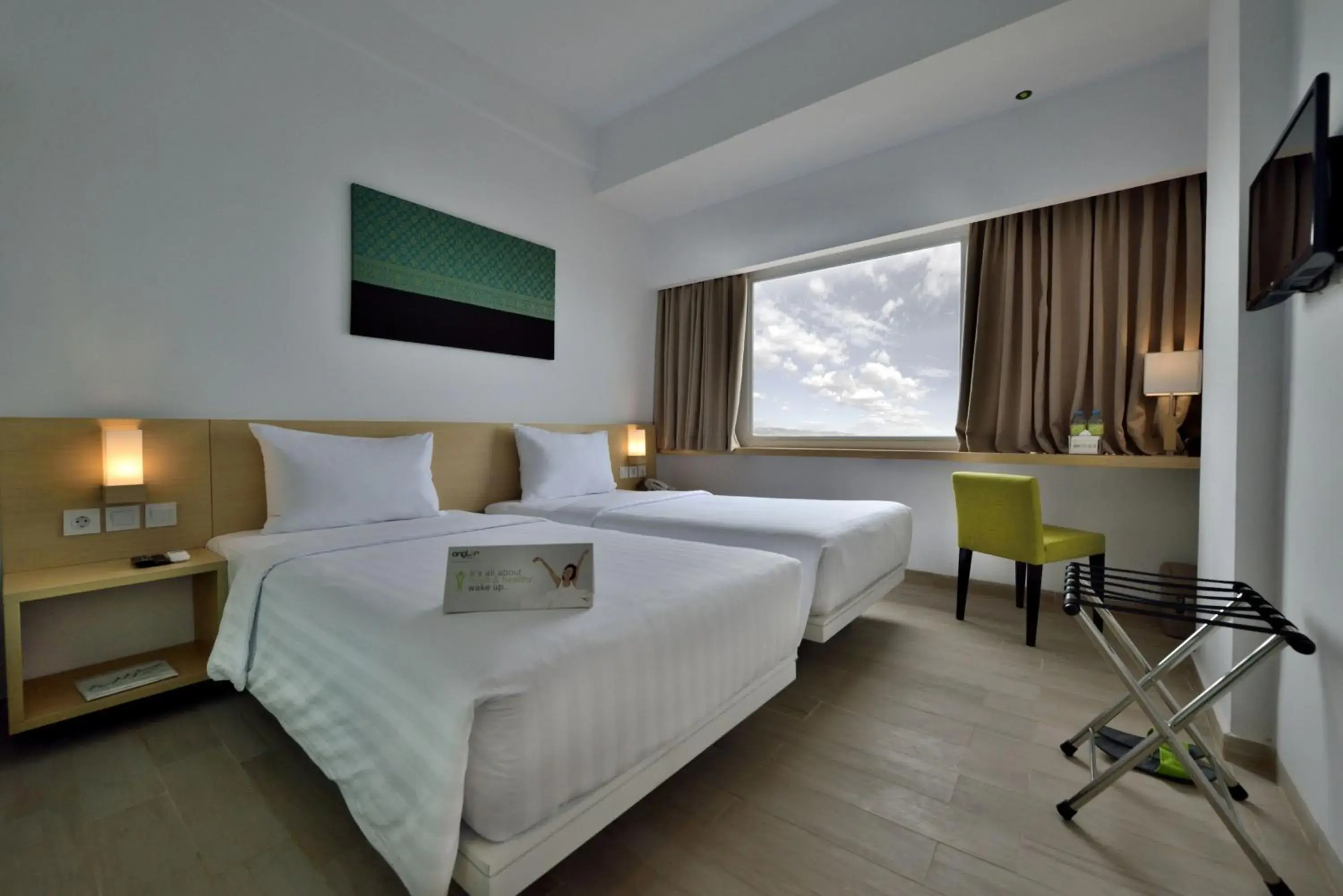 Standard Twin Room in Whiz Prime Hotel Sudirman Pekanbaru Standard Twin Room in Whiz Prime Hotel Sudirman Pekanbaru