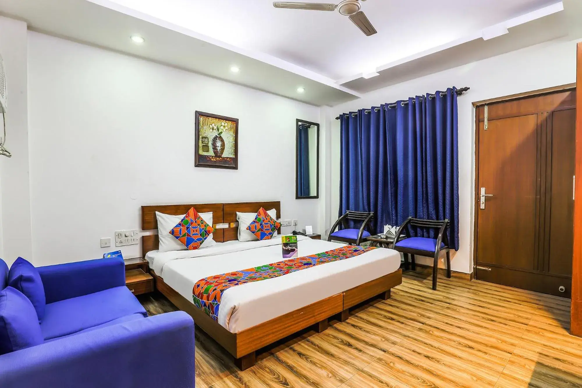 (Sanitized) Deluxe Double Room - single occupancy in FabHotel The Residency DLF Galleria (Sanitized) Deluxe Double Room - single occupancy in FabHotel The Residency DLF Galleria