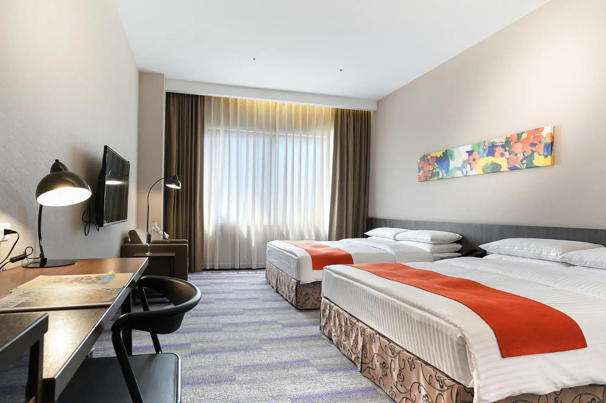 Deluxe Double Room with Two Double Beds in Hoya Resort Hotel Kaohsiung Deluxe Double Room with Two Double Beds in Hoya Resort Hotel Kaohsiung