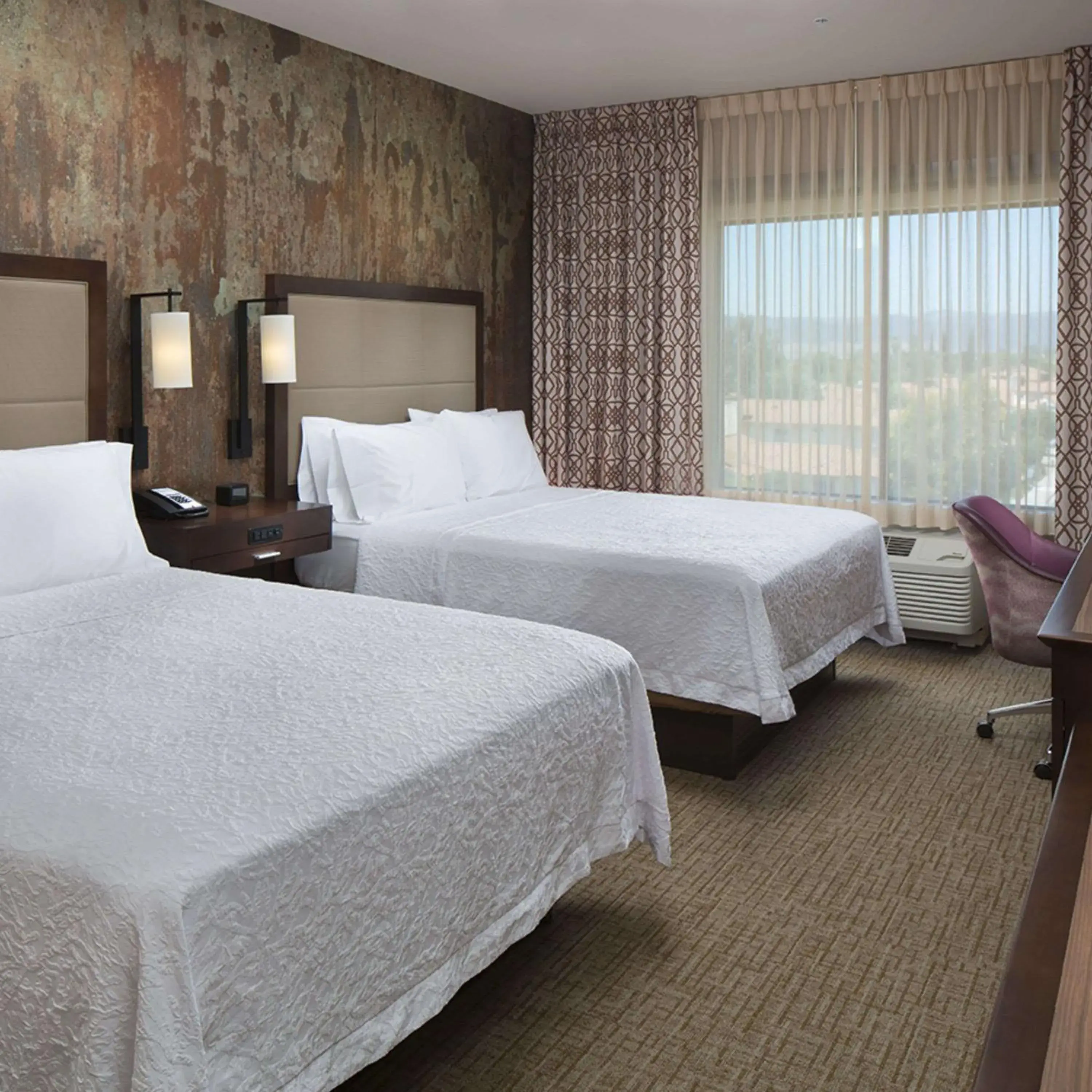 Queen Room with Two Queen Beds - Hearing Access/Non-Smoking in Hampton Inn & Suites Murrieta Temecula Queen Room with Two Queen Beds - Hearing Access/Non-Smoking in Hampton Inn & Suites Murrieta Temecula