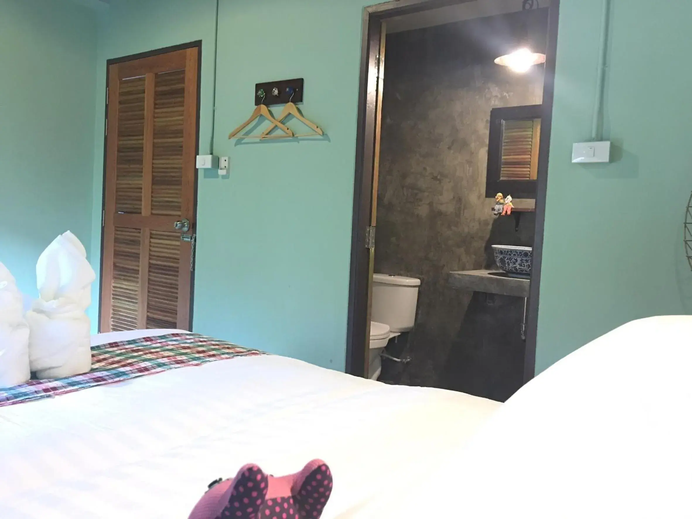 Deluxe Double Room with Shower in Talardkao Balcony Krabi Deluxe Double Room with Shower in Talardkao Balcony Krabi