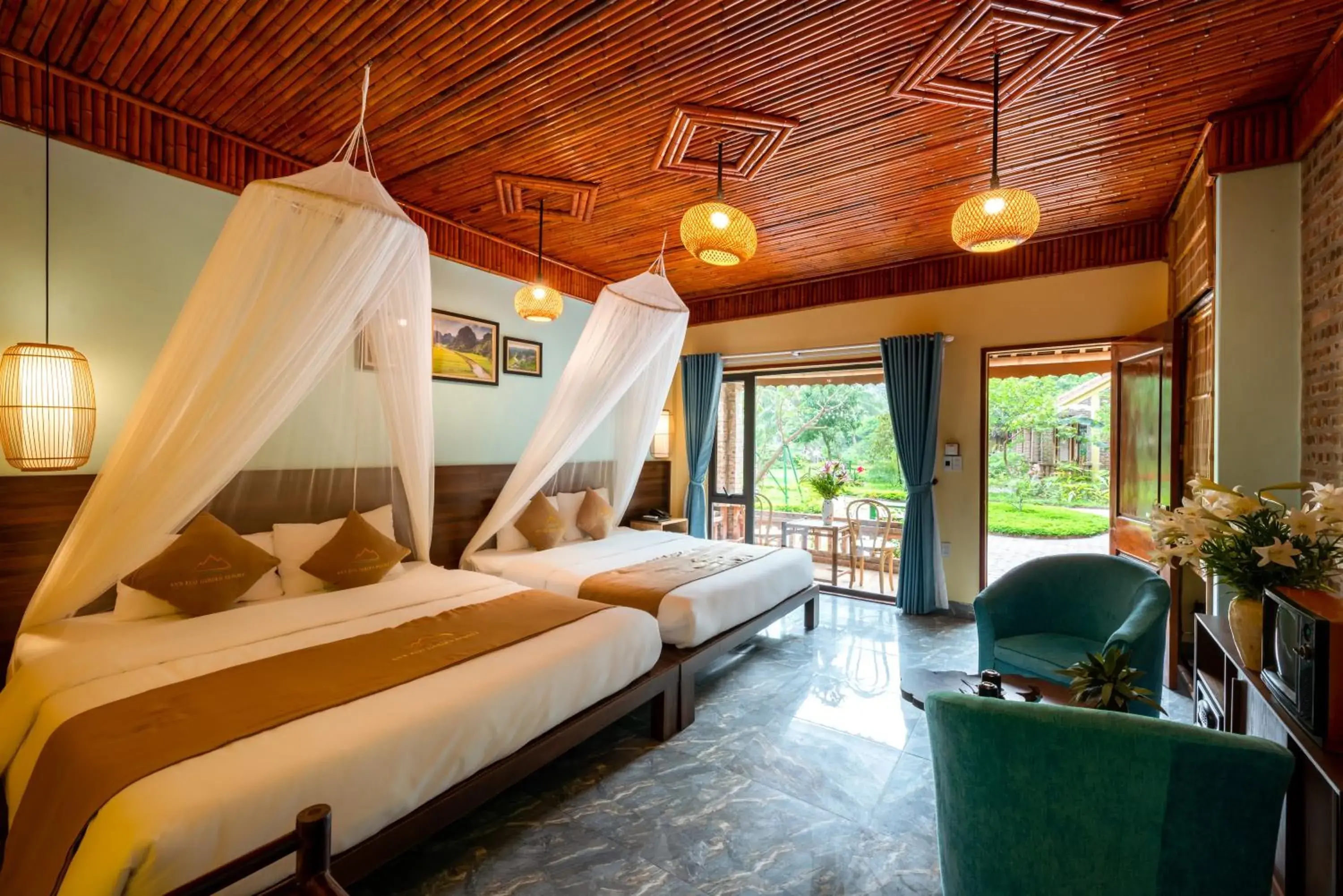 Deluxe Family Room in An's Eco Garden Resort Deluxe Family Room in An's Eco Garden Resort