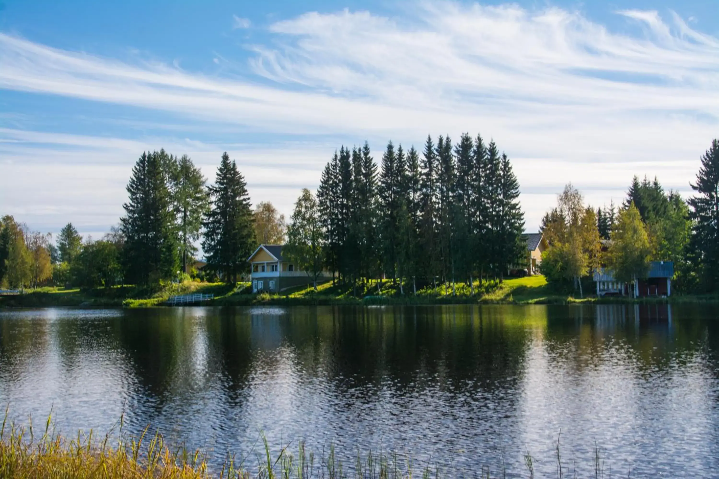 Triple Room with Balcony - single occupancy in Merilän Kartano Triple Room with Balcony - single occupancy in Merilän Kartano