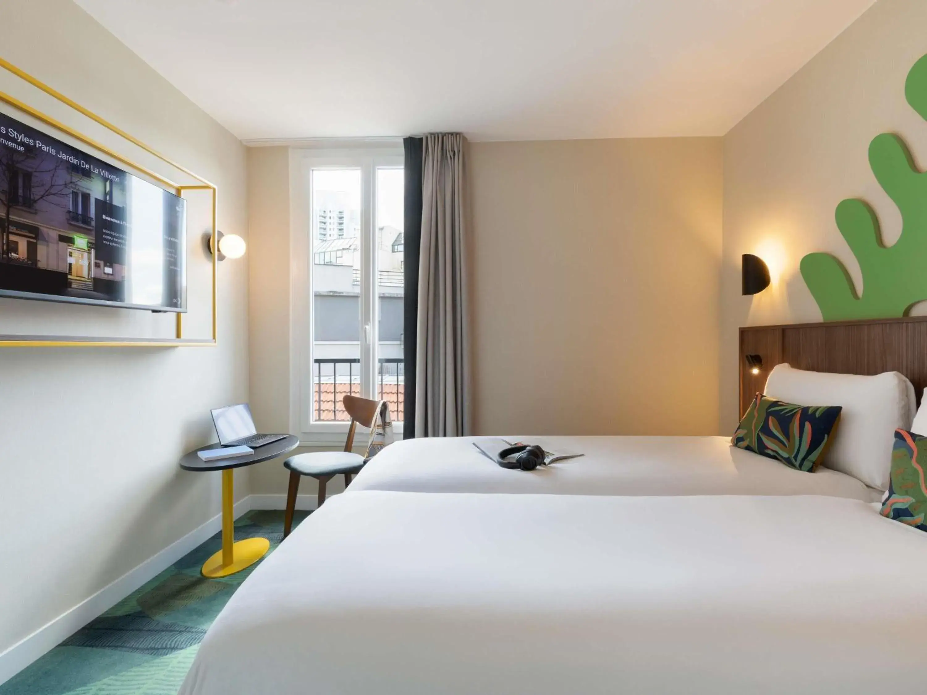 Standard Twin Room in Ibis Styles Paris Jardin de la Villette - Rénové en 2025 Standard Twin Room in Ibis Styles Paris Jardin de la Villette - Rénové en 2025