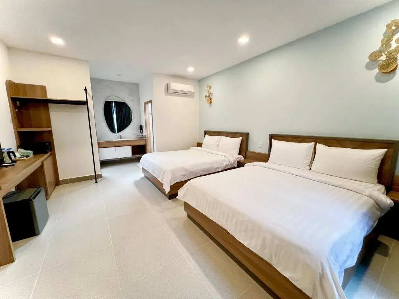 Twin Room with Pool View in Sandy Clay Bungalows Twin Room with Pool View in Sandy Clay Bungalows