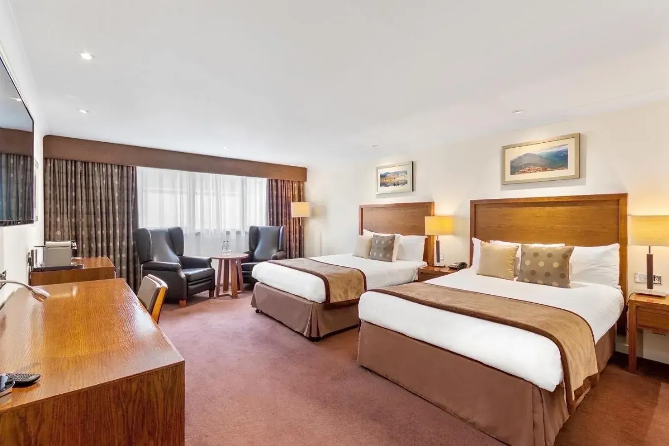 Executive Double Room with Two Double Beds in The Aberdeen Altens Hotel Executive Double Room with Two Double Beds in The Aberdeen Altens Hotel