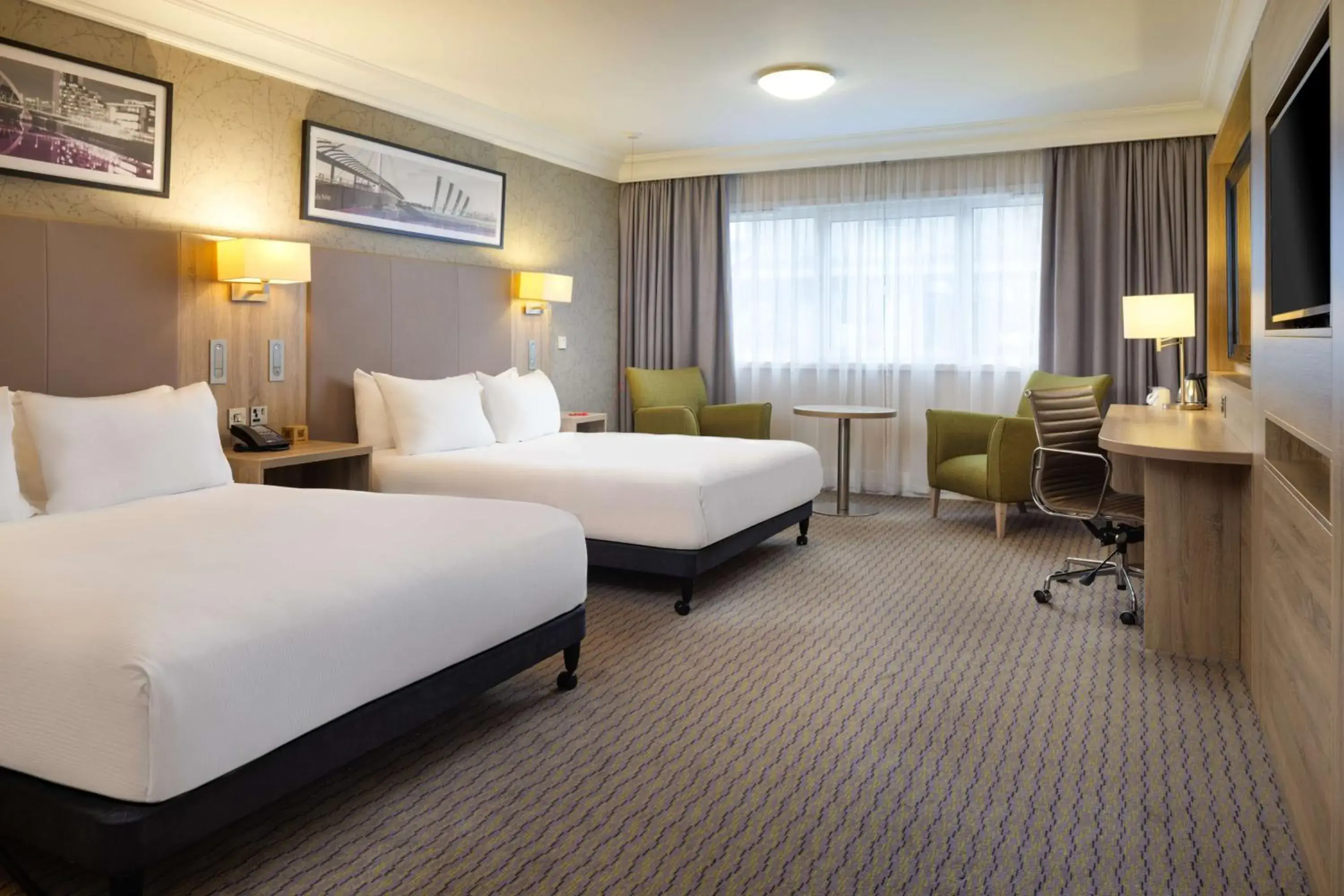 Queen Guest Room with Two Queen Beds - Mobility Access in DoubleTree by Hilton Glasgow Central Queen Guest Room with Two Queen Beds - Mobility Access in DoubleTree by Hilton Glasgow Central