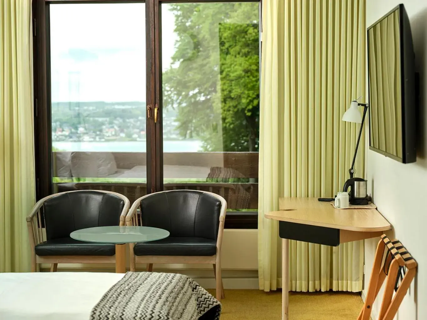 Double or Twin Room with Partial Fjord View - single occupancy in Munkebjerg Hotel Double or Twin Room with Partial Fjord View - single occupancy in Munkebjerg Hotel