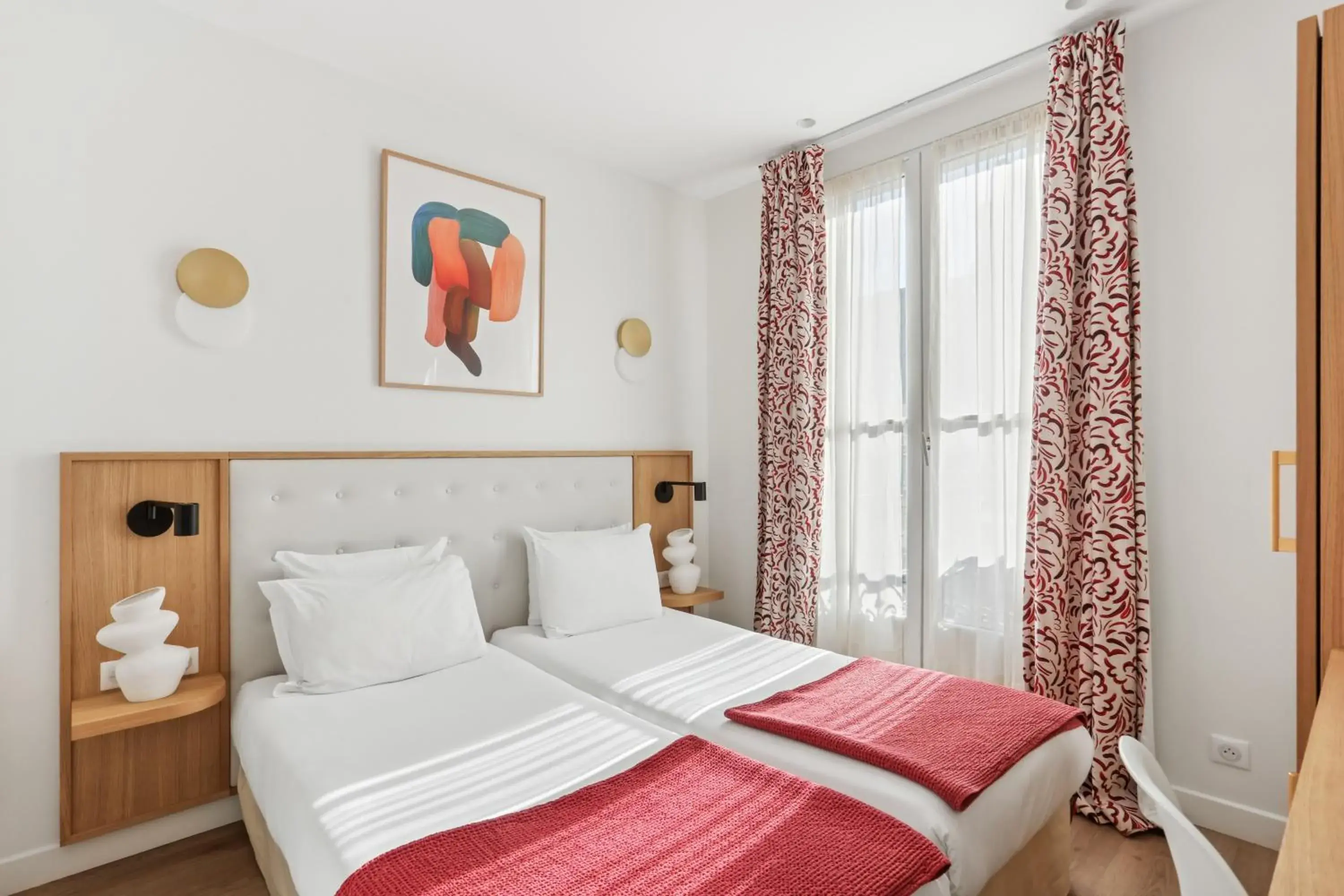 Twin Room in Hôtel Alexandrine Opera Twin Room in Hôtel Alexandrine Opera