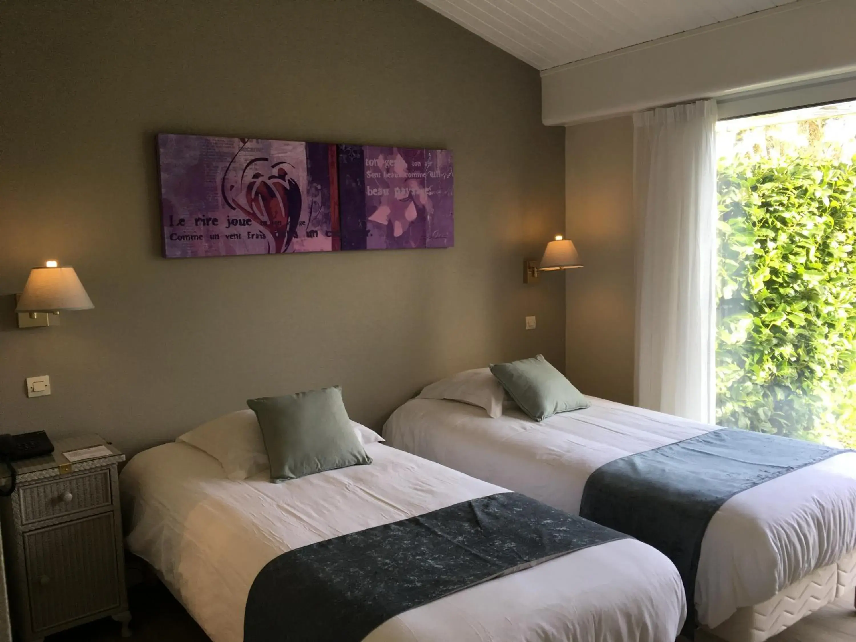 Twin Room in Logis Hôtel Val de Vienne Twin Room in Logis Hôtel Val de Vienne