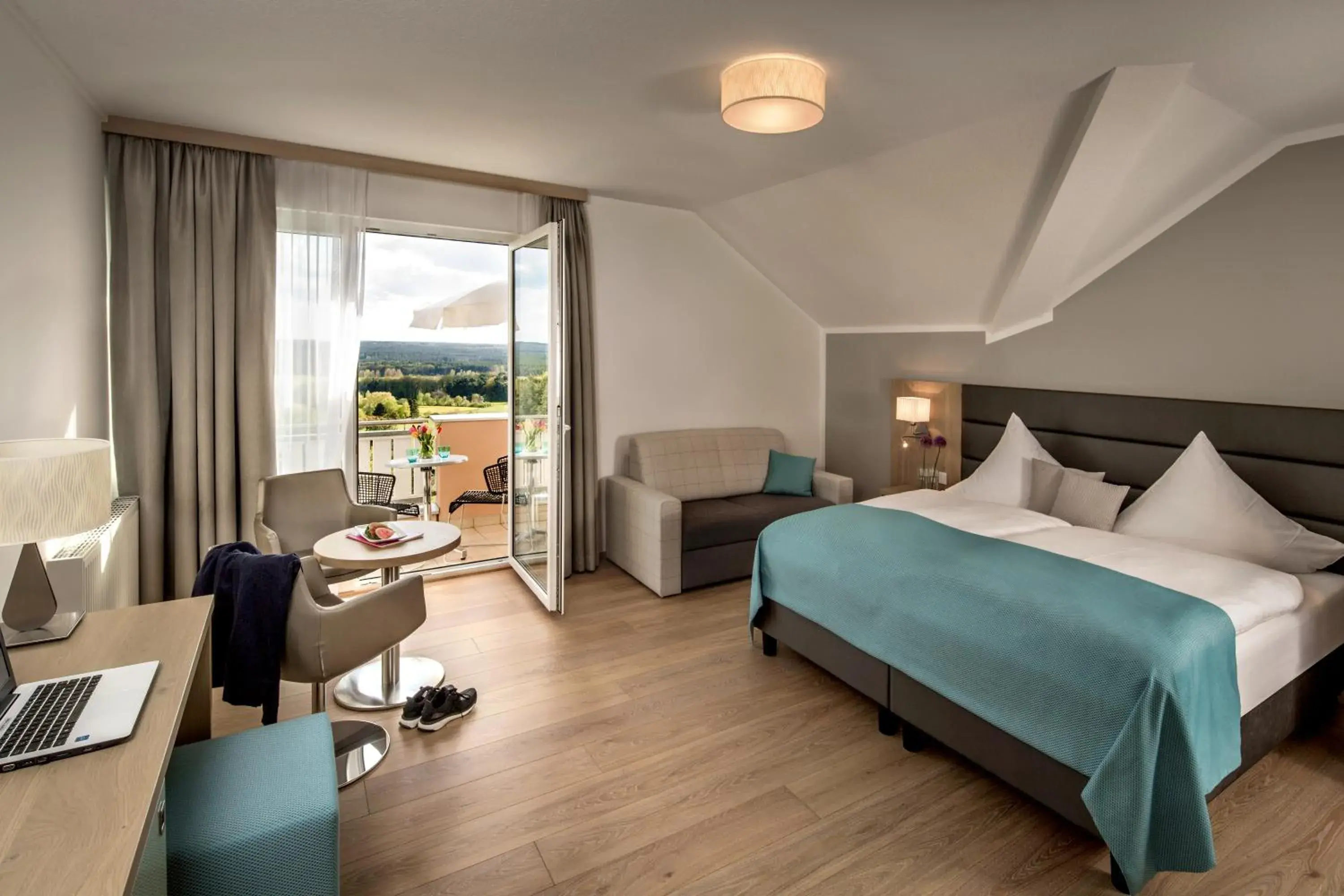 Deluxe Double Room with Balcony - single occupancy in Hotel-Restaurant Distlerhof Deluxe Double Room with Balcony - single occupancy in Hotel-Restaurant Distlerhof