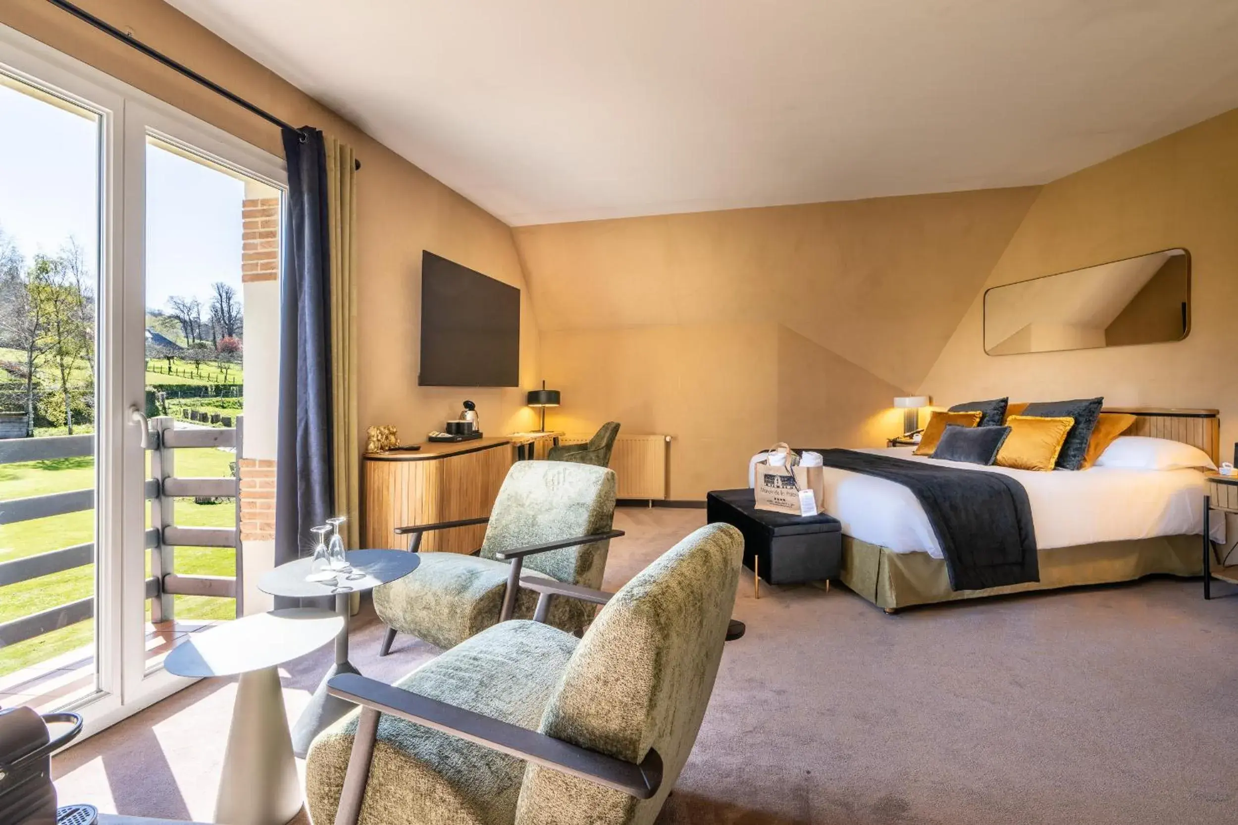 Executive Double Room with Spa Access in Le Manoir De La Poterie & Spa Executive Double Room with Spa Access in Le Manoir De La Poterie & Spa