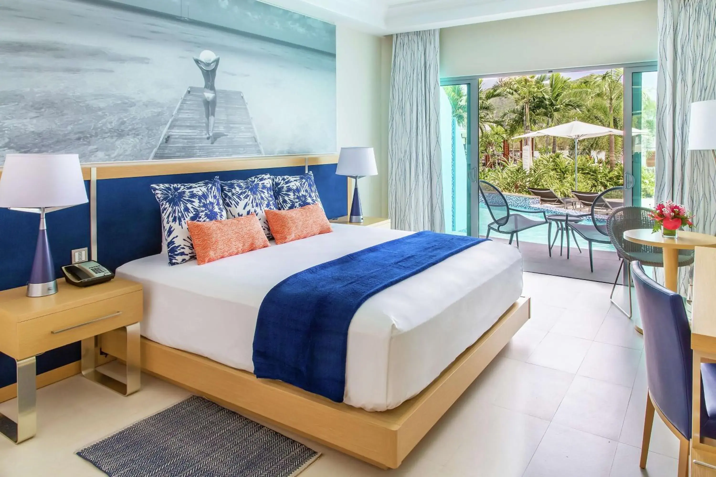 King Room with Swim up Pool in Harbor Club St Lucia, Curio Collection by Hilton King Room with Swim up Pool in Harbor Club St Lucia, Curio Collection by Hilton