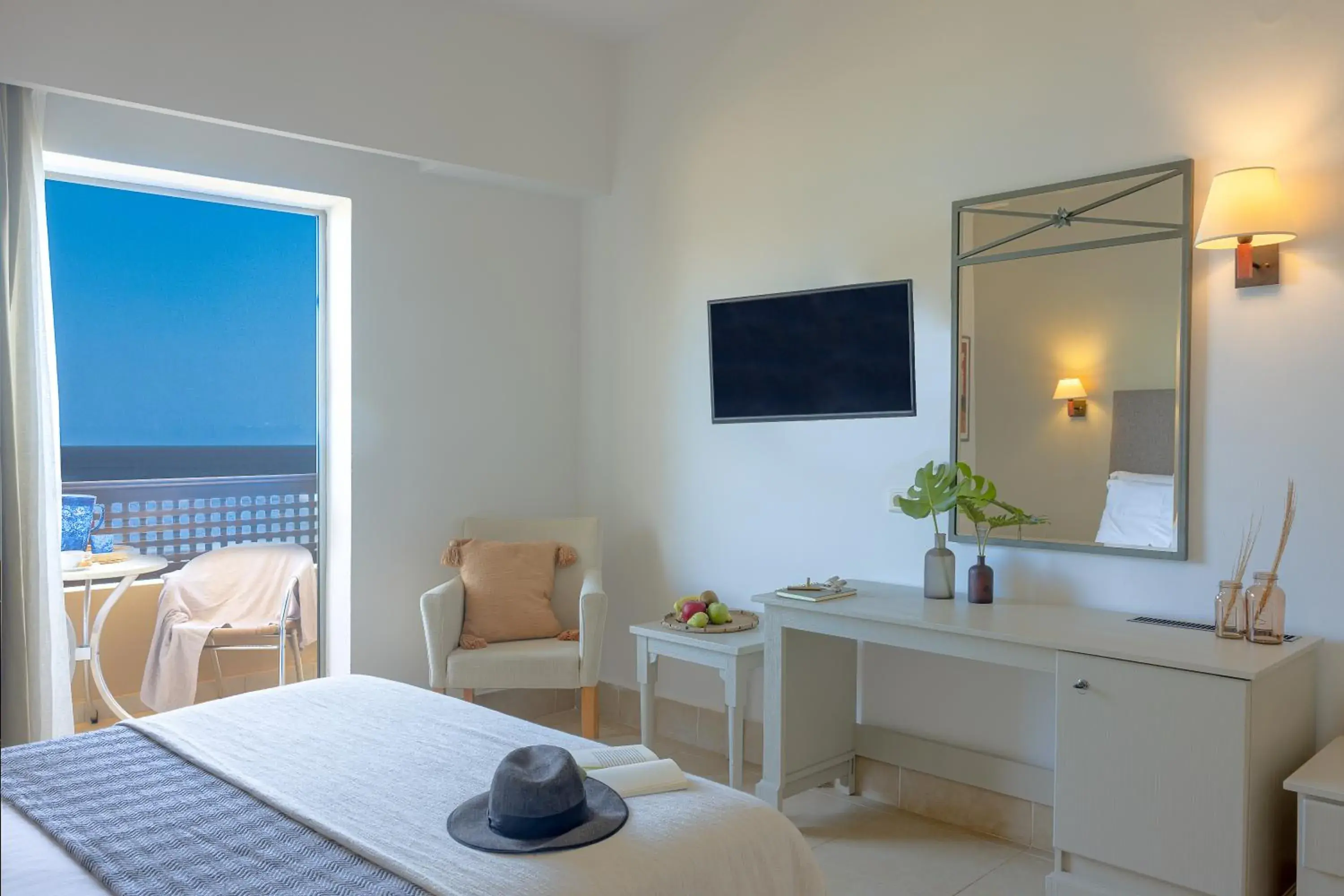 Double Room with Sea View in Giannoulis – Santa Marina Beach Hotel Double Room with Sea View in Giannoulis – Santa Marina Beach Hotel