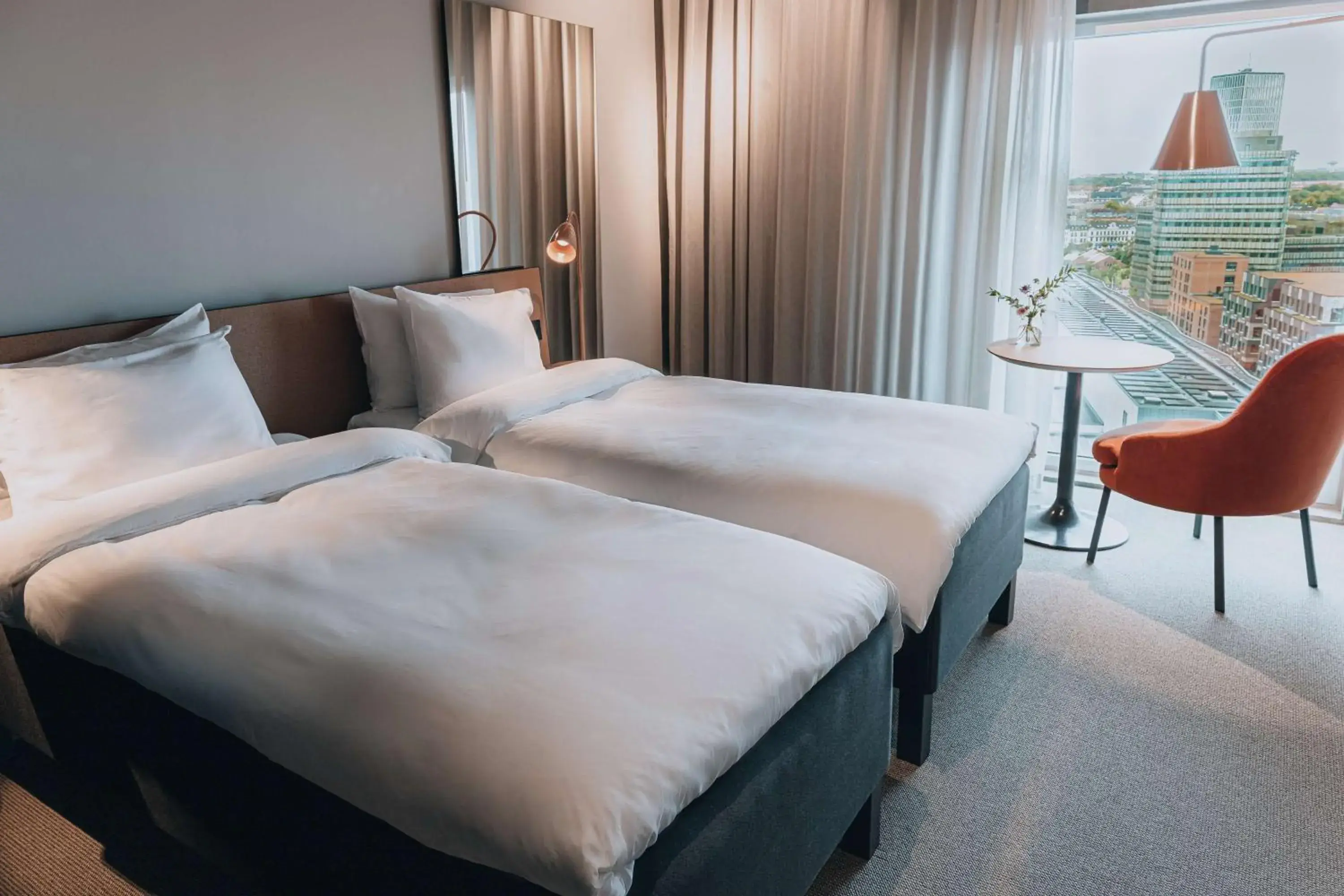Twin Room with City View in Story Hotel Studio Malmo, part of JdV by Hyatt Twin Room with City View in Story Hotel Studio Malmo, part of JdV by Hyatt