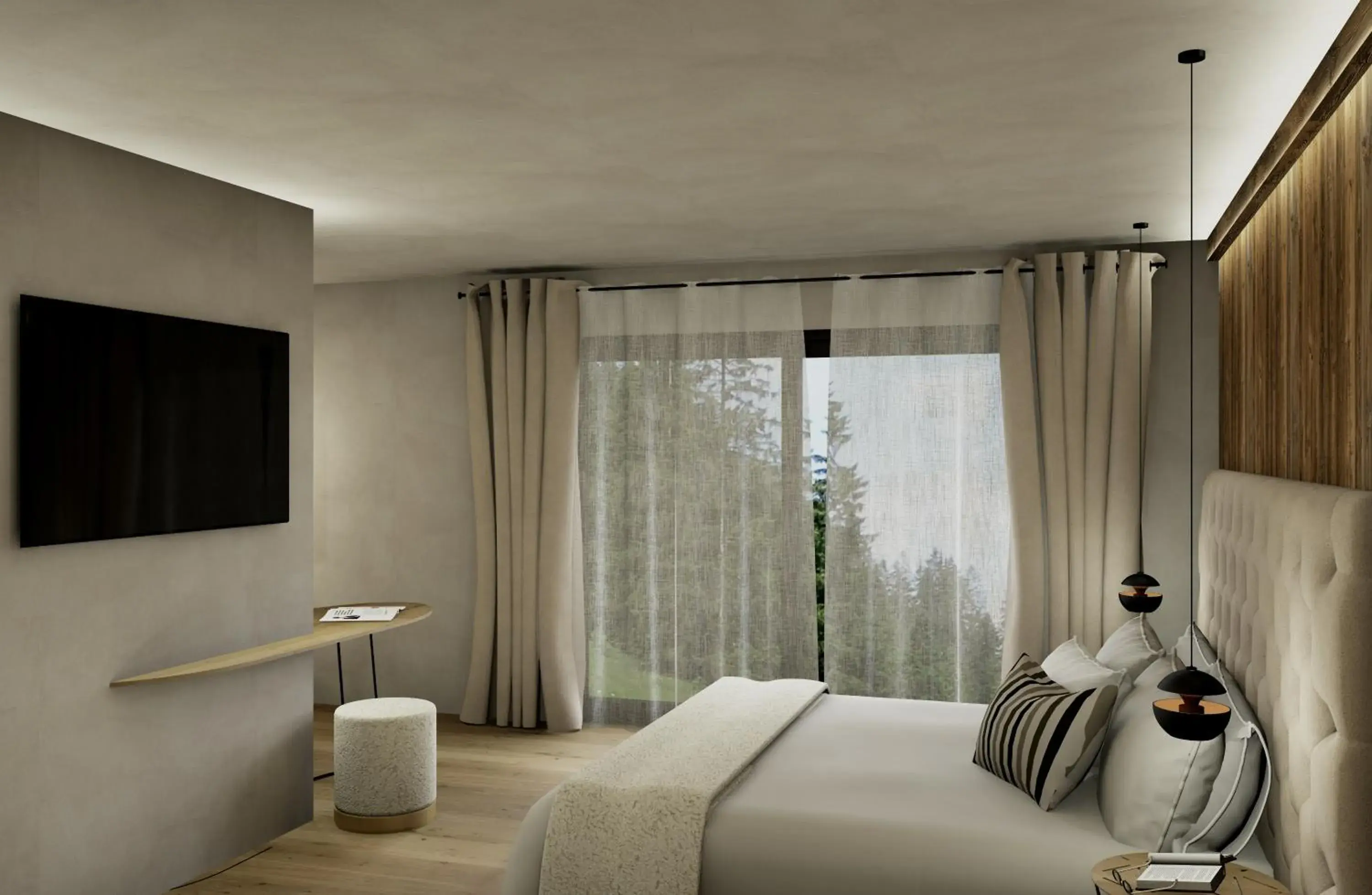 Deluxe Double Room with Balcony & Mountain View in Paradise Lodge Deluxe Double Room with Balcony & Mountain View in Paradise Lodge