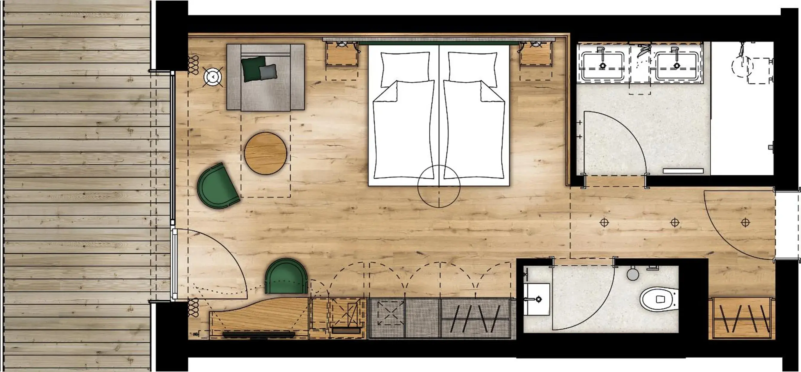 Deluxe Double Room with Balcony in Zugspitz Resort Deluxe Double Room with Balcony in Zugspitz Resort