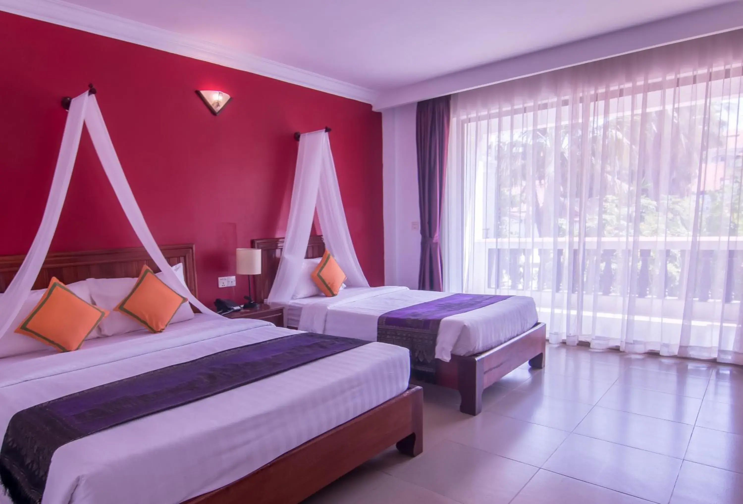 Superior Twin Room with Balcony in Mekong Angkor Palace Hotel Superior Twin Room with Balcony in Mekong Angkor Palace Hotel