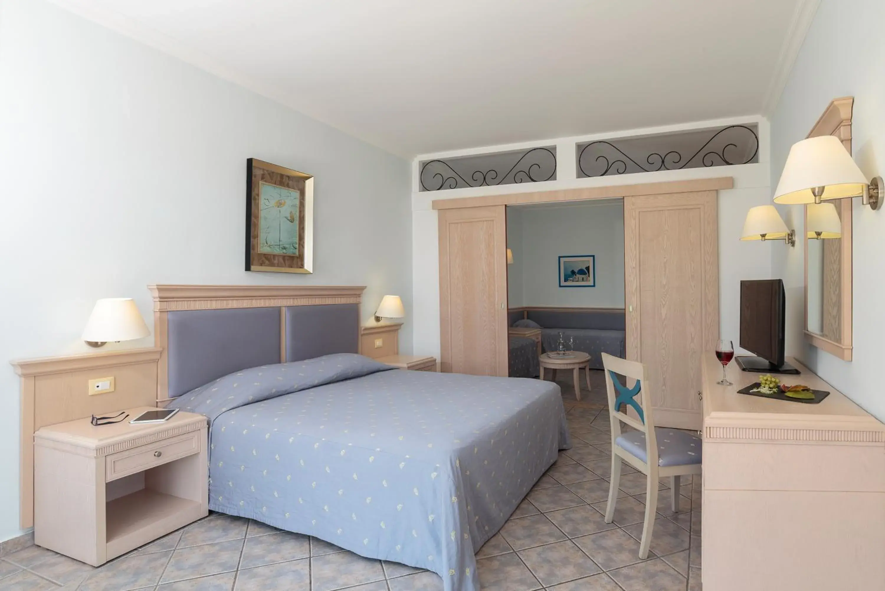 Superior Family Room Garden View in Lindos Princess Beach Hotel Superior Family Room Garden View in Lindos Princess Beach Hotel