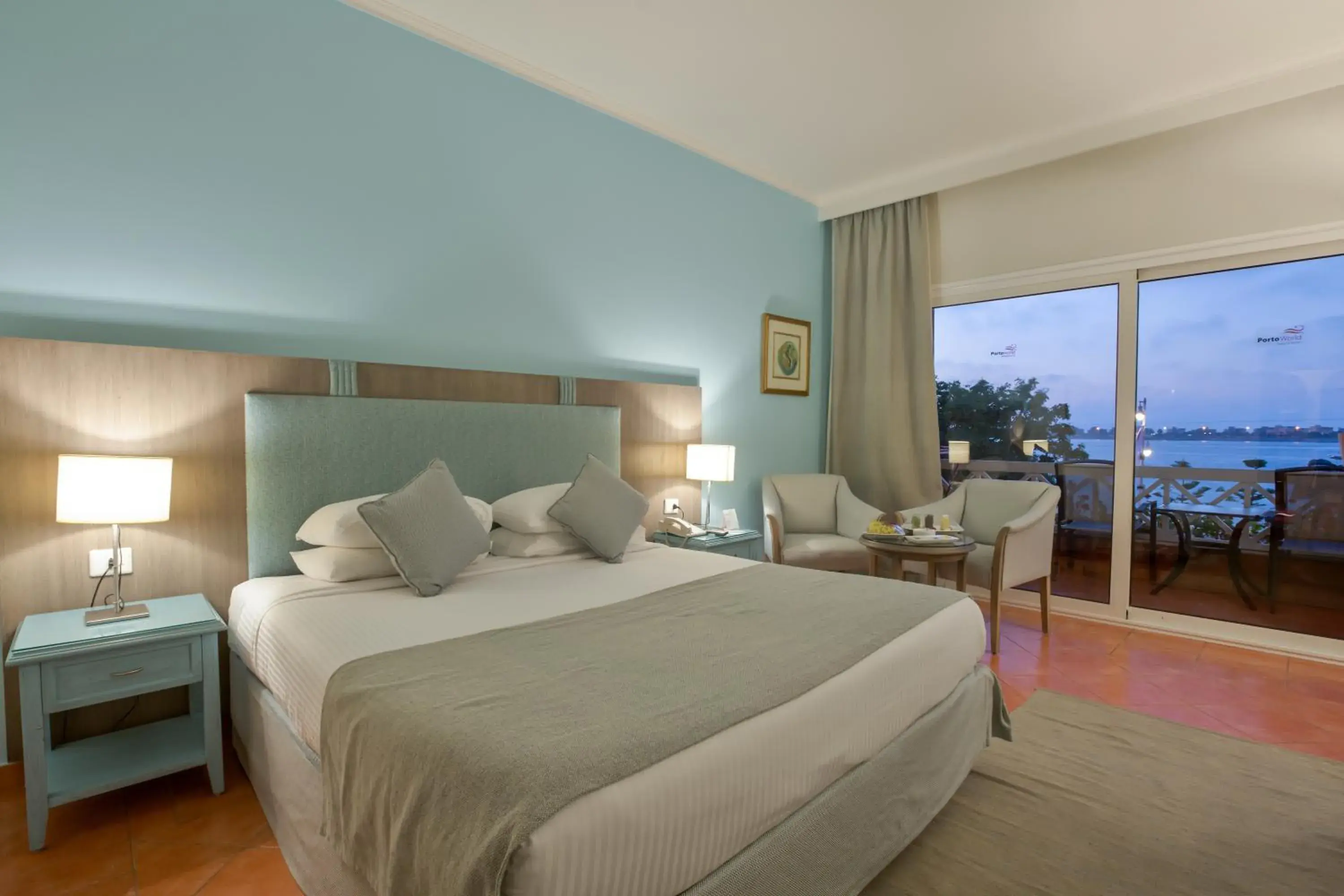 Deluxe King Room with Sea View- Egyptians and Residents Only in Porto Marina Resort & Spa Al Alamein Deluxe King Room with Sea View- Egyptians and Residents Only in Porto Marina Resort & Spa Al Alamein