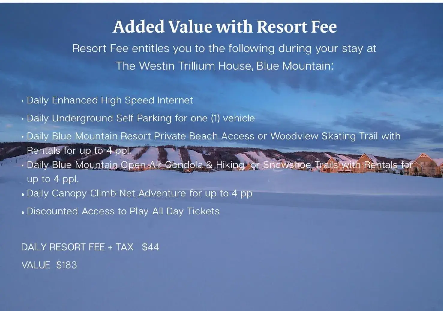 Deluxe Guest Room, 1 Queen, Sofa bed in The Westin Trillium House, Blue Mountain Deluxe Guest Room, 1 Queen, Sofa bed in The Westin Trillium House, Blue Mountain