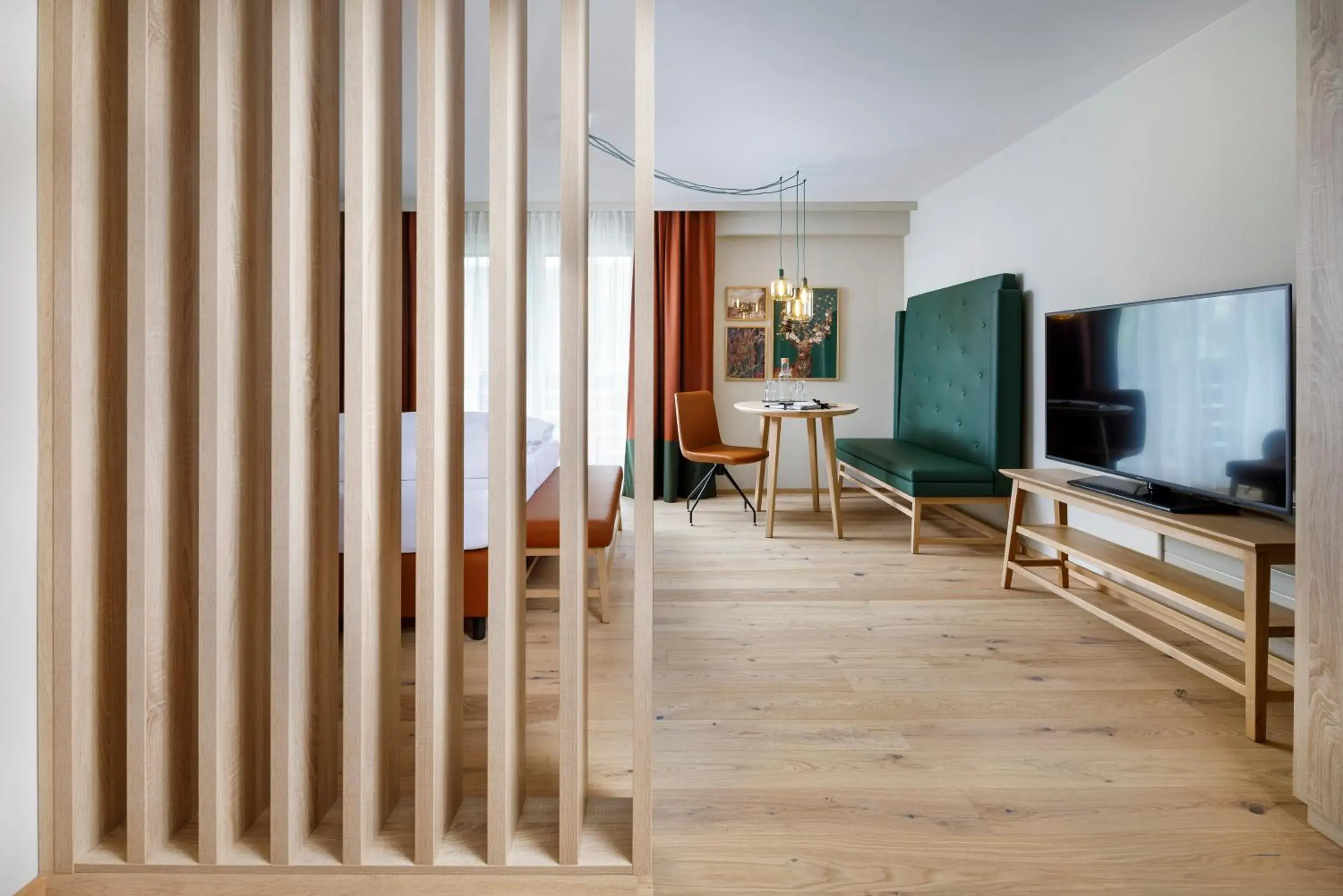 Deluxe Double Room with Mountain View in Hotel Hirschen Wildhaus Deluxe Double Room with Mountain View in Hotel Hirschen Wildhaus