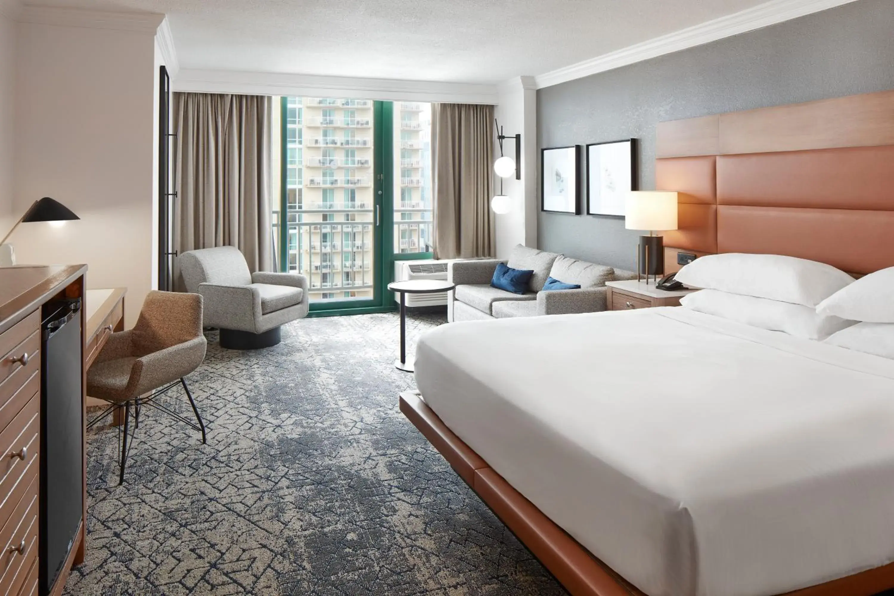 Guest room, 1 King, Sofa bed, Limited view, Balcony in Sheraton Oceanfront Hotel Guest room, 1 King, Sofa bed, Limited view, Balcony in Sheraton Oceanfront Hotel