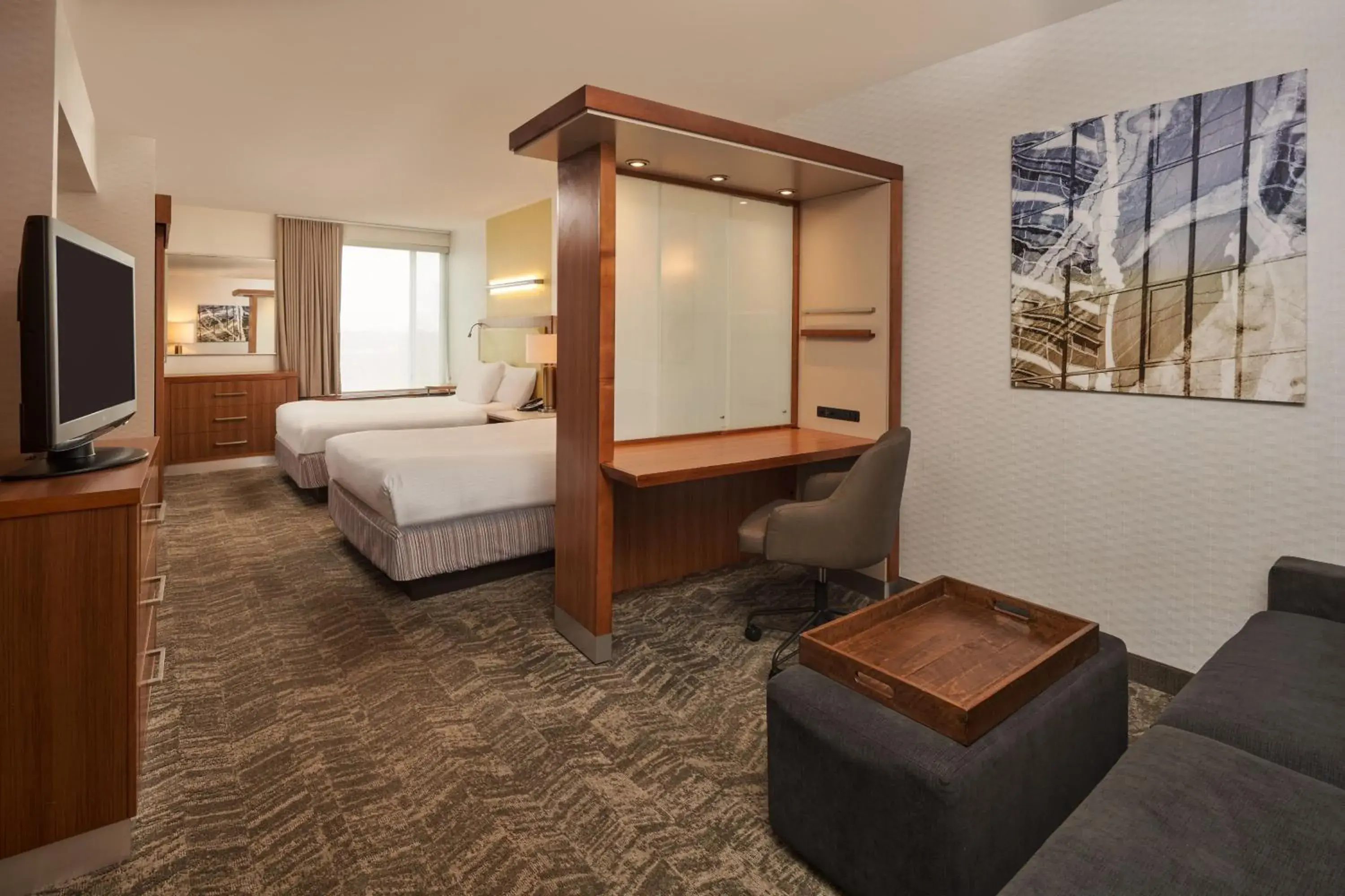 Queen Suite with Two Queen Beds and Trundle Bed in SpringHill Suites by Marriott Philadelphia Airport / Ridley Park Queen Suite with Two Queen Beds and Trundle Bed in SpringHill Suites by Marriott Philadelphia Airport / Ridley Park