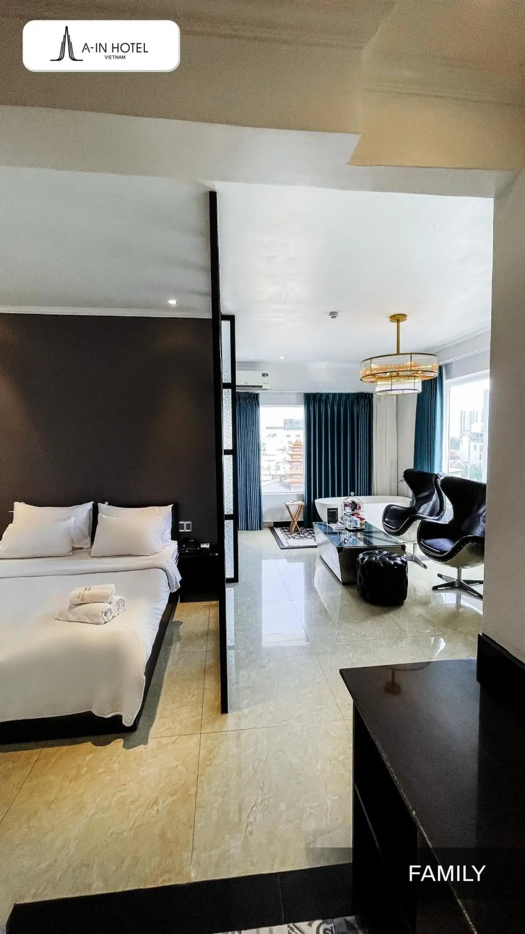 Family Room with City View, Bathtub in A In Hotel Riverside Family Room with City View, Bathtub in A In Hotel Riverside