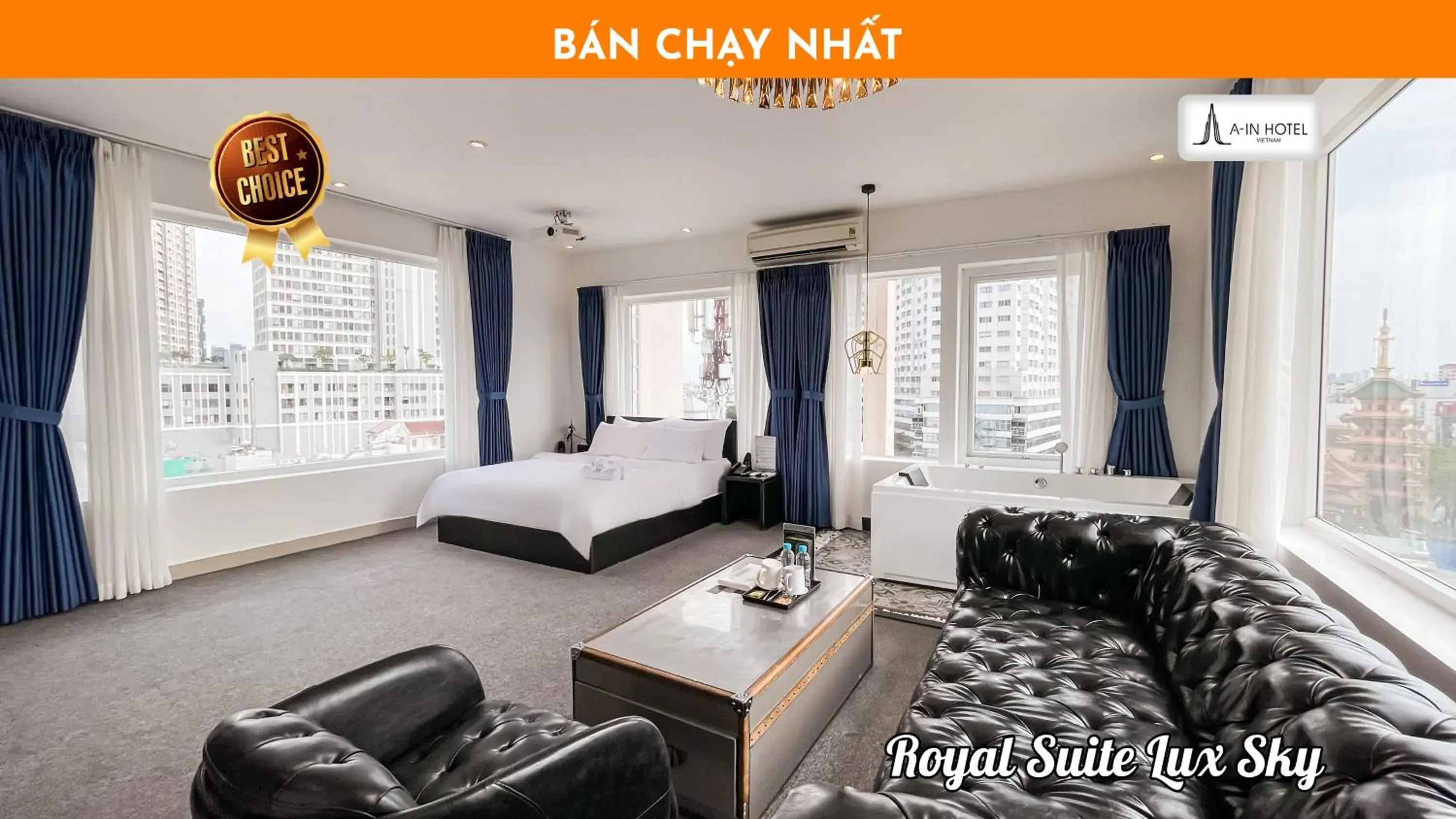 Royal Suite Lux Sky with Jacuzzi, Rooftop, City View in A In Hotel Riverside Royal Suite Lux Sky with Jacuzzi, Rooftop, City View in A In Hotel Riverside