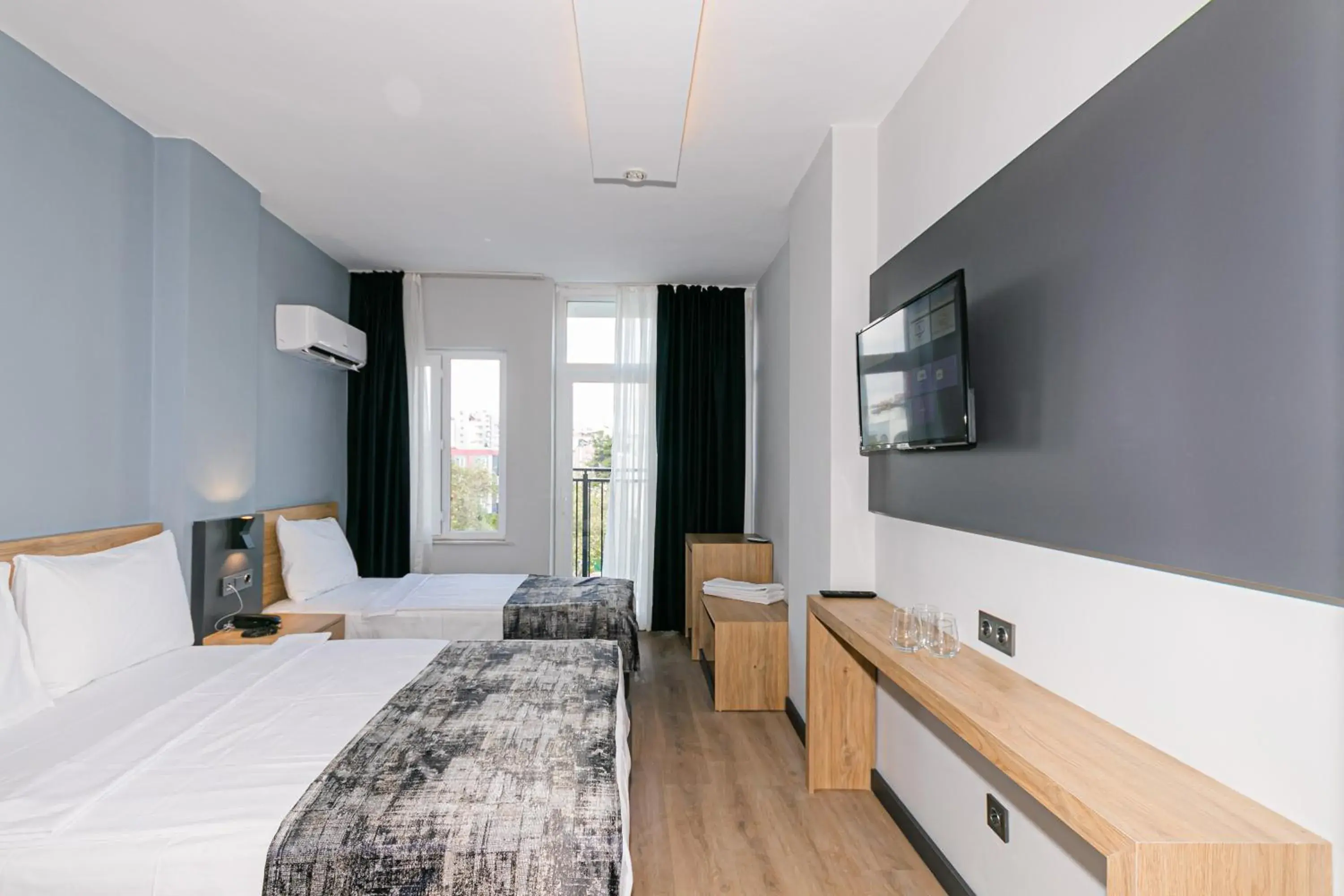 Triple Room with Pool View in Lara World Hotel Triple Room with Pool View in Lara World Hotel