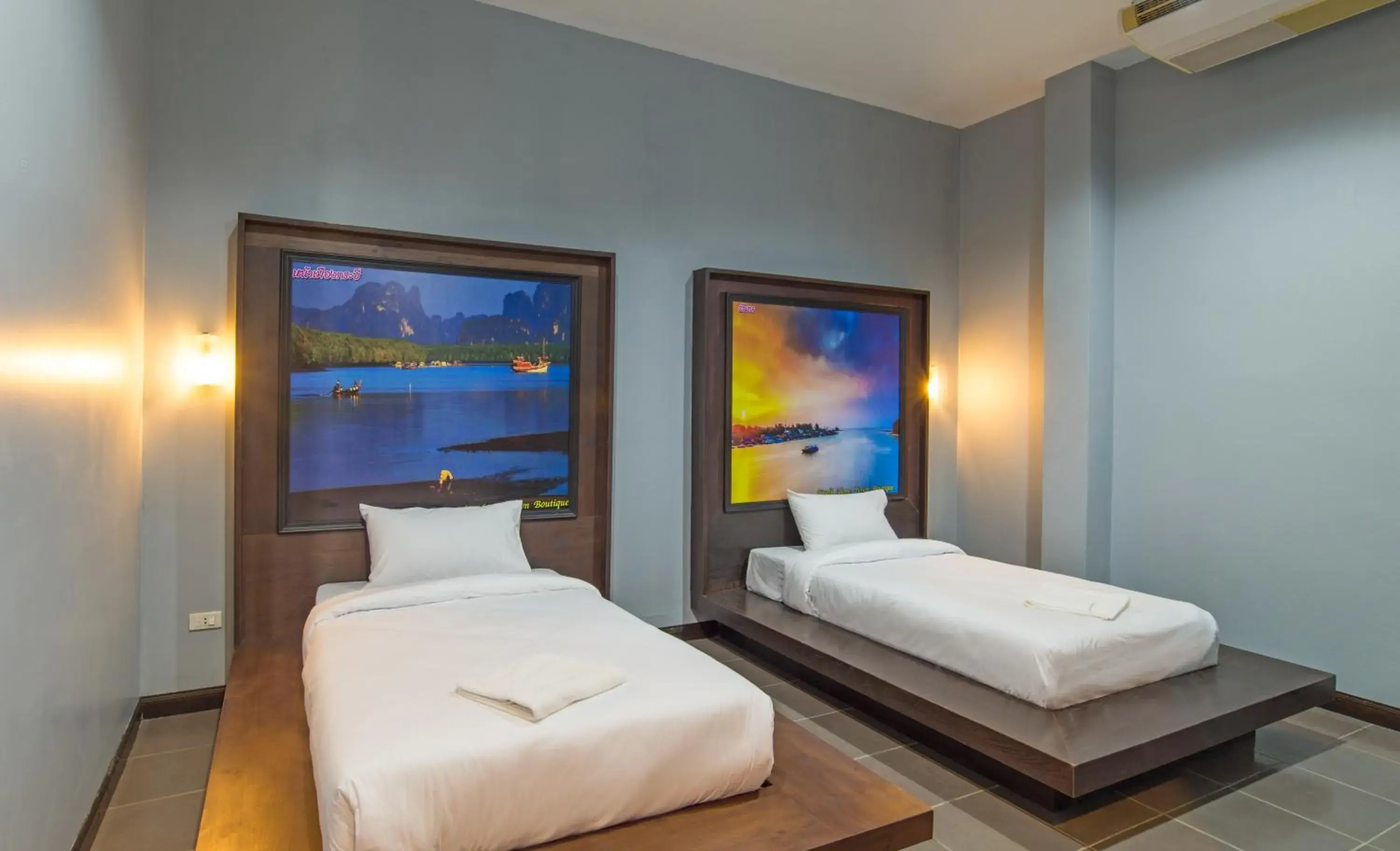 Budget Double or Twin Room without Window in Krabi Home Town Boutique Budget Double or Twin Room without Window in Krabi Home Town Boutique