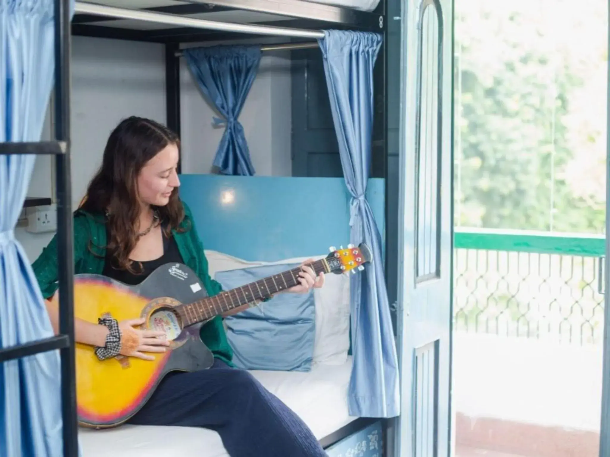 Bed in 14 Bed Mixed AC Dorm in Moustache Varanasi Bed in 14 Bed Mixed AC Dorm in Moustache Varanasi