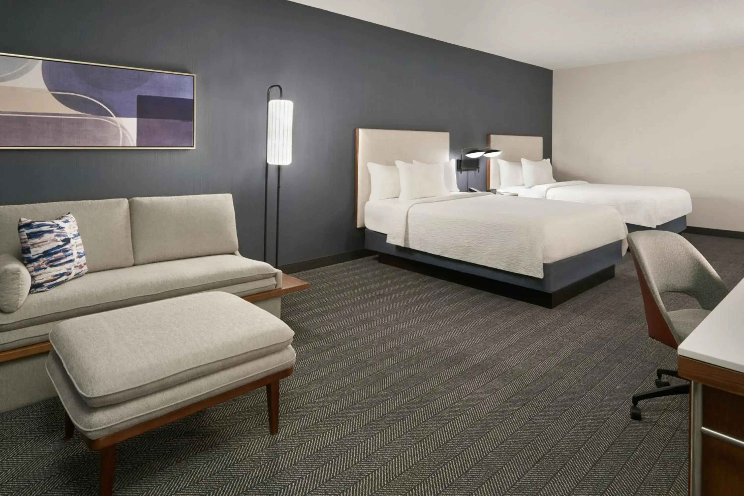 Queen Room with Two Queen Beds and Sofa Bed in Courtyard by Marriott Toronto Mississauga/Meadowvale Queen Room with Two Queen Beds and Sofa Bed in Courtyard by Marriott Toronto Mississauga/Meadowvale