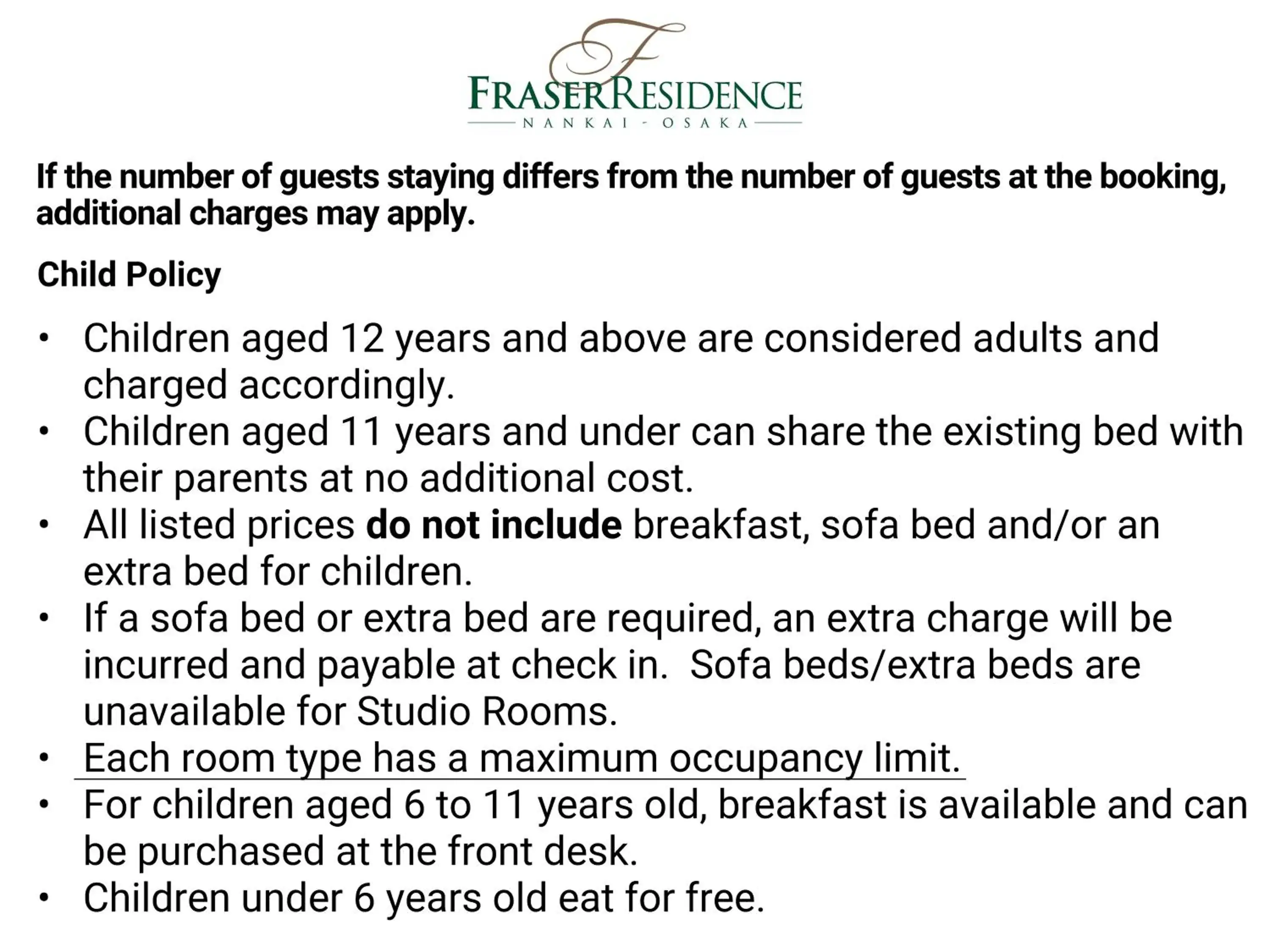 Executive One-Bedroom Apartment Double in Fraser Residence Nankai Osaka Executive One-Bedroom Apartment Double in Fraser Residence Nankai Osaka