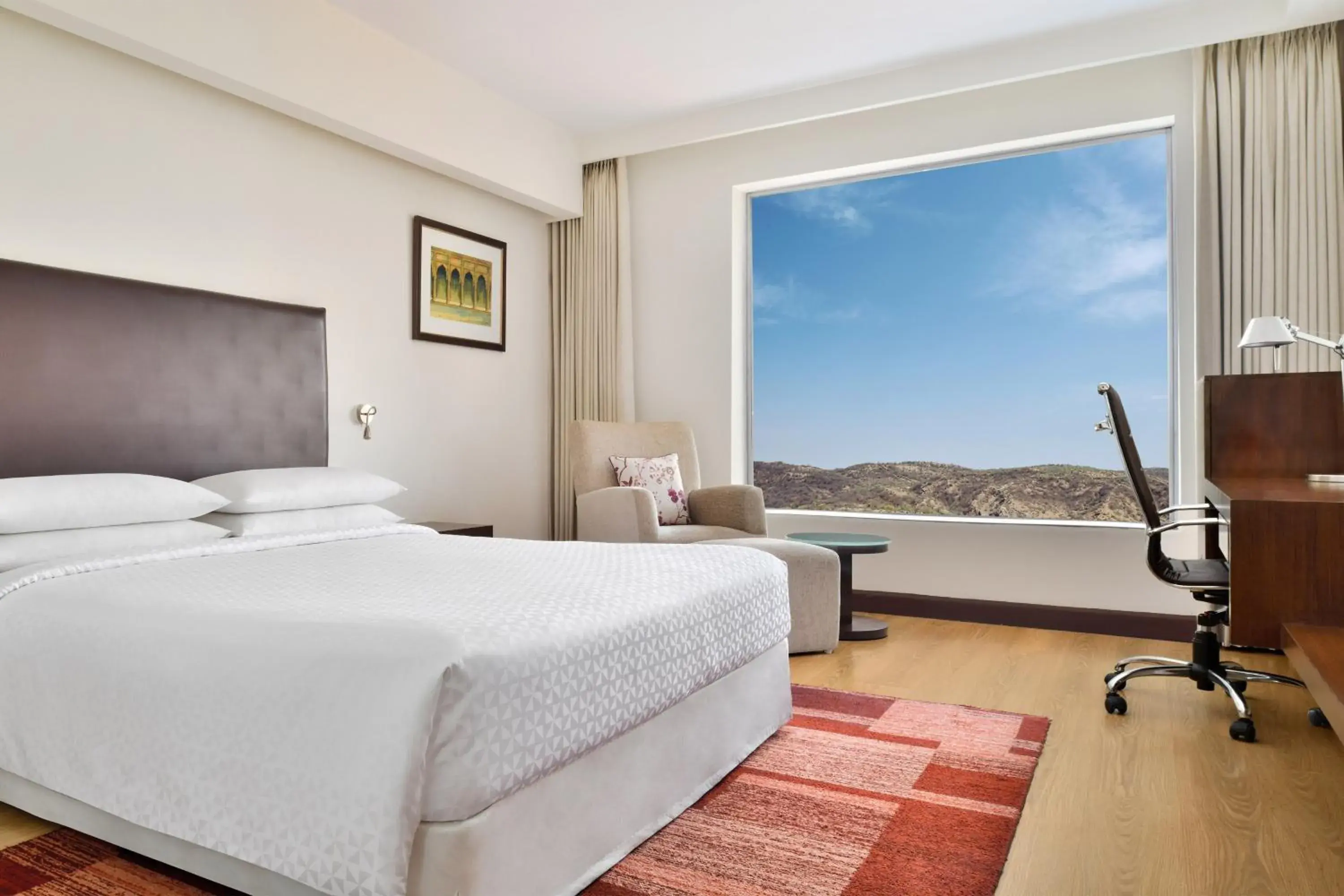 Deluxe King Guest Room ( 20% Dis on SPA, Laundry and Food & Soft Beverages only at The Eatery, Credit Meal of INR 1000/- in a the stay on Minimum bill amount of INR 2500/-) in Four Points by Sheraton Jaipur, City Square Deluxe King Guest Room ( 20% Dis on SPA, Laundry and Food & Soft Beverages only at The Eatery, Credit Meal of INR 1000/- in a the stay on Minimum bill amount of INR 2500/-) in Four Points by Sheraton Jaipur, City Square