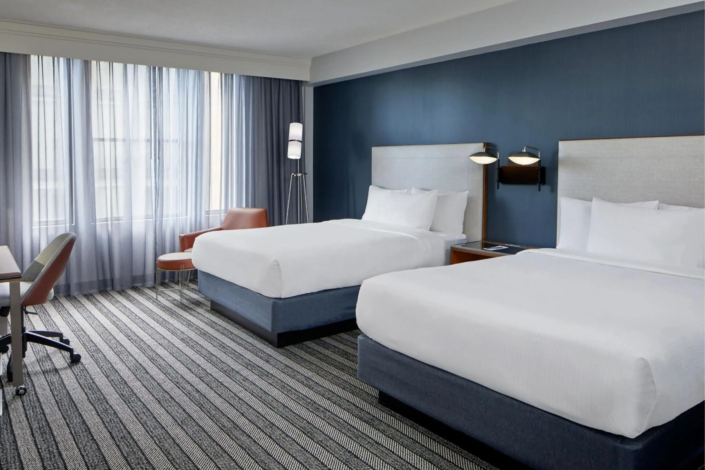 Double Room with Two Double Beds in Courtyard by Marriott Nashville Downtown Double Room with Two Double Beds in Courtyard by Marriott Nashville Downtown