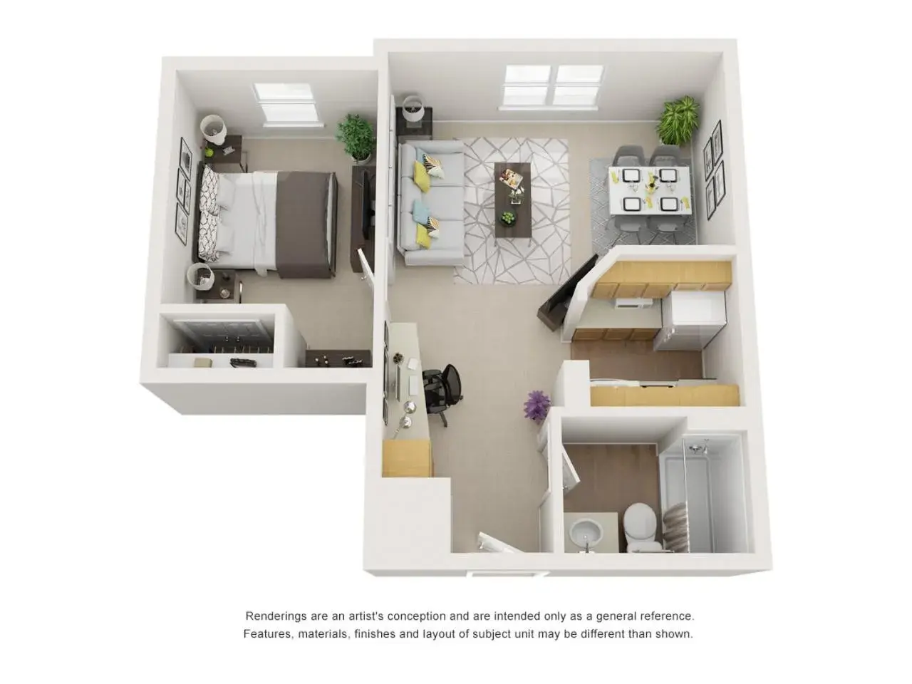 One-Bedroom Queen Suite in Residences at Tewksbury One-Bedroom Queen Suite in Residences at Tewksbury