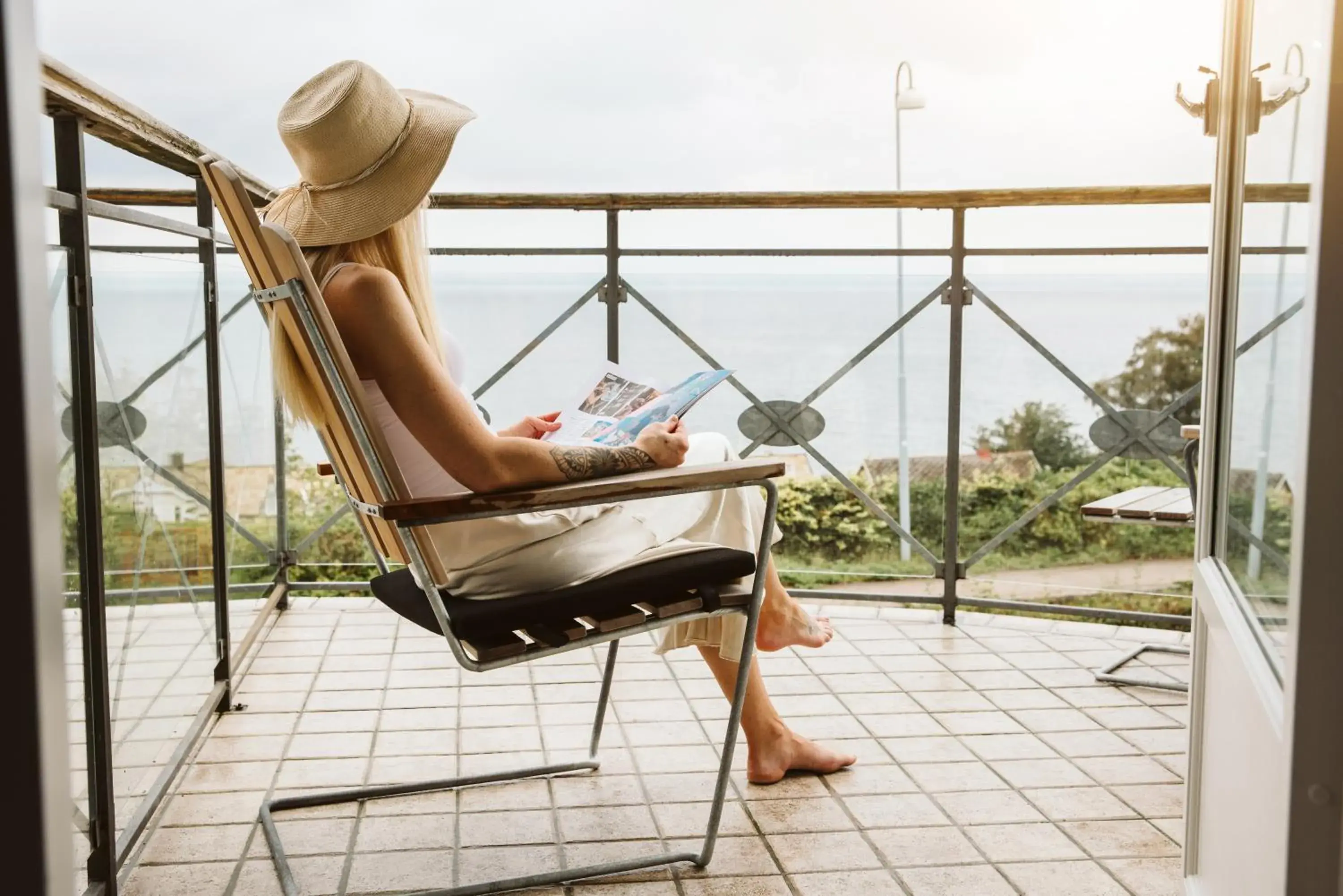 Deluxe Double Room with Balcony and Sea View in Hotel Rusthållargården Deluxe Double Room with Balcony and Sea View in Hotel Rusthållargården