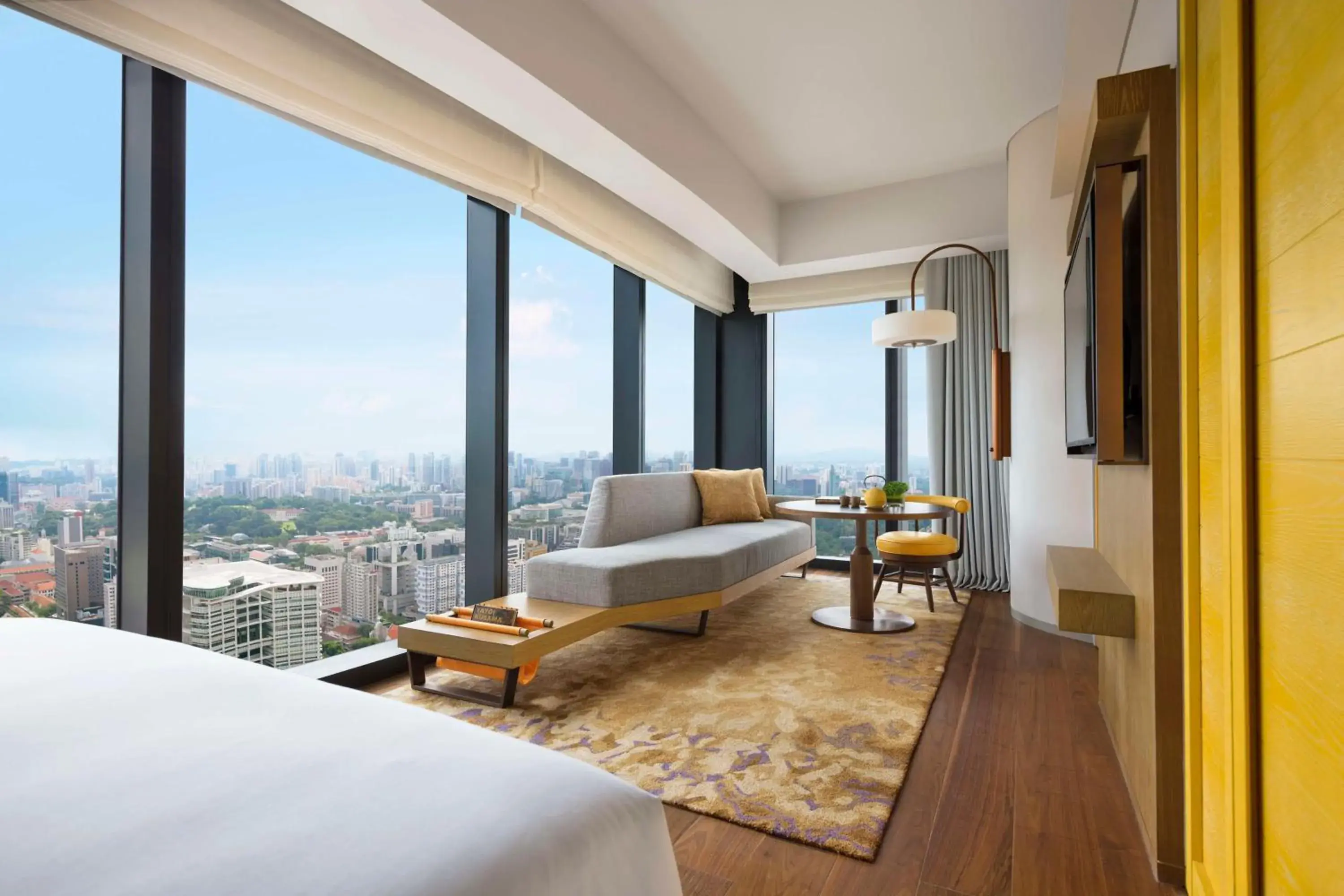 Deluxe Corner King Room with City View in Andaz Singapore, By Hyatt Deluxe Corner King Room with City View in Andaz Singapore, By Hyatt