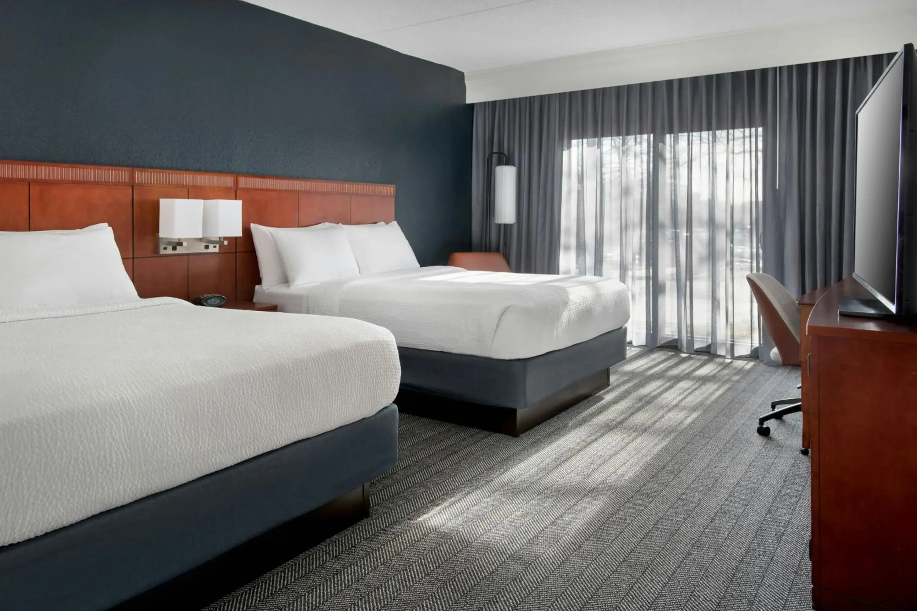 Queen Room with Two Queen Beds - Hearing Accessible in Courtyard by Marriott Silver Spring North/White Oak Queen Room with Two Queen Beds - Hearing Accessible in Courtyard by Marriott Silver Spring North/White Oak