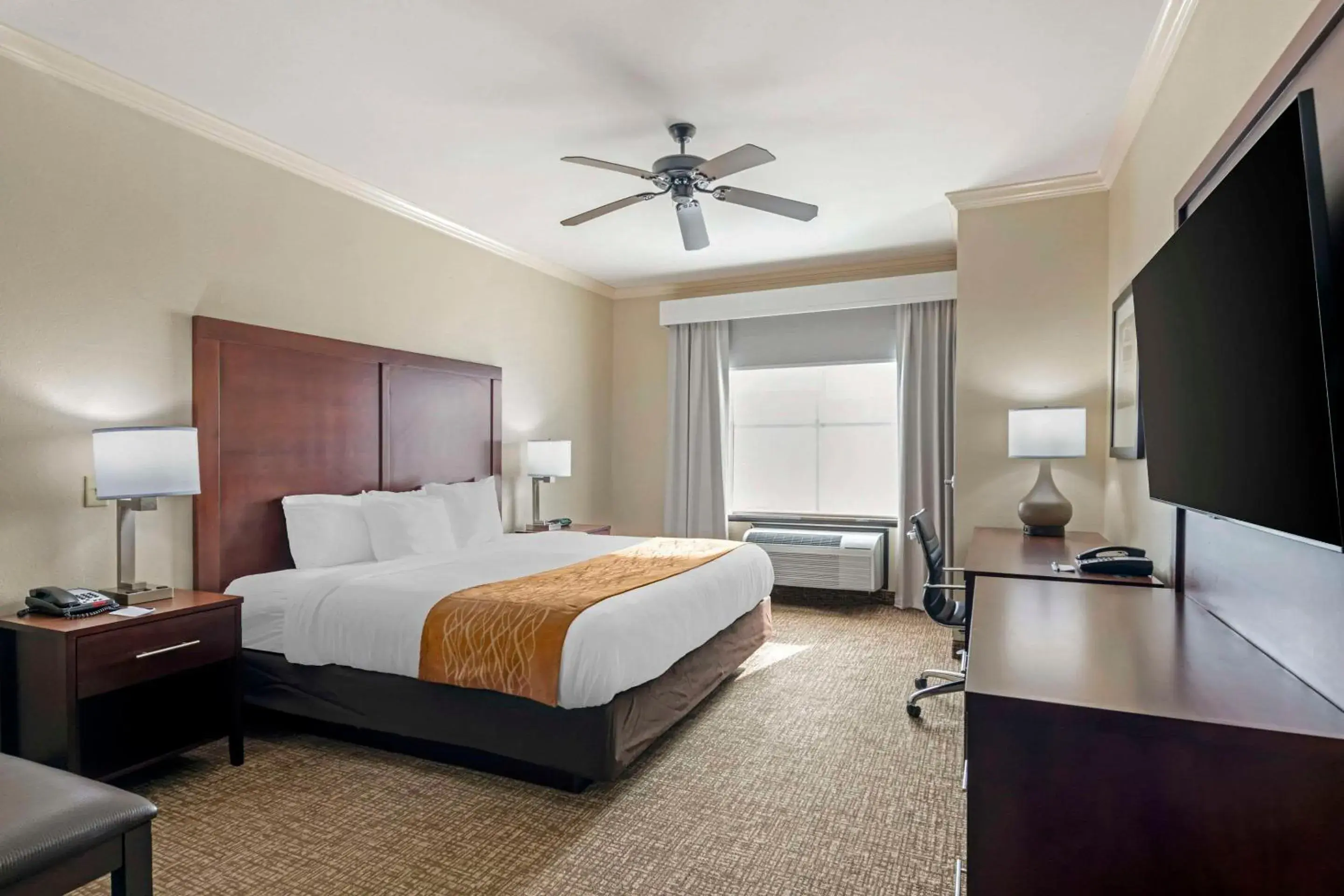King Room with Roll-In Shower - Accessible/Non-Smoking in Comfort Inn & Suites Fort Worth - Fossil Creek King Room with Roll-In Shower - Accessible/Non-Smoking in Comfort Inn & Suites Fort Worth - Fossil Creek