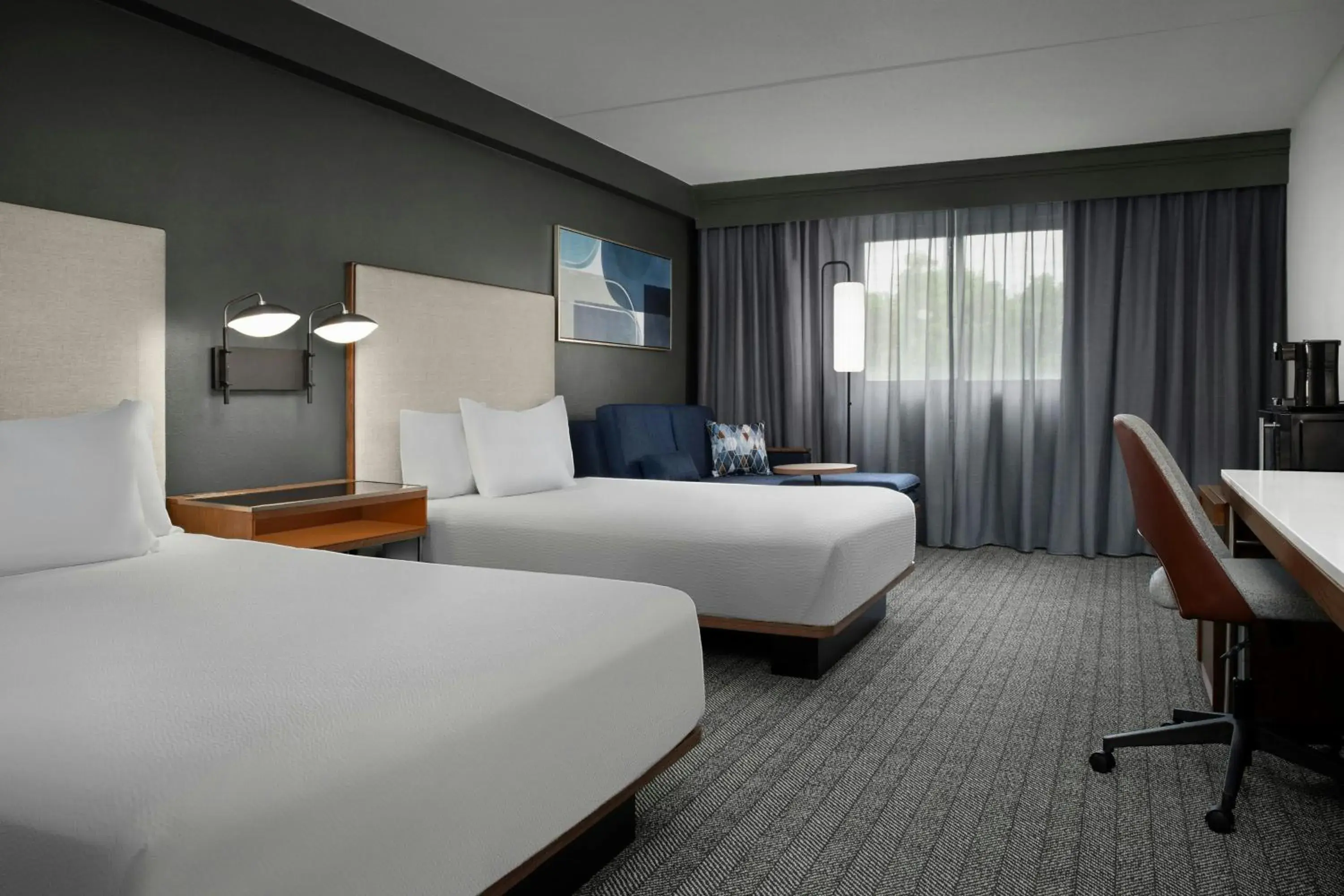 Queen Room with Two Queen Beds and Sofa Bed in Courtyard by Marriott Bloomington Queen Room with Two Queen Beds and Sofa Bed in Courtyard by Marriott Bloomington