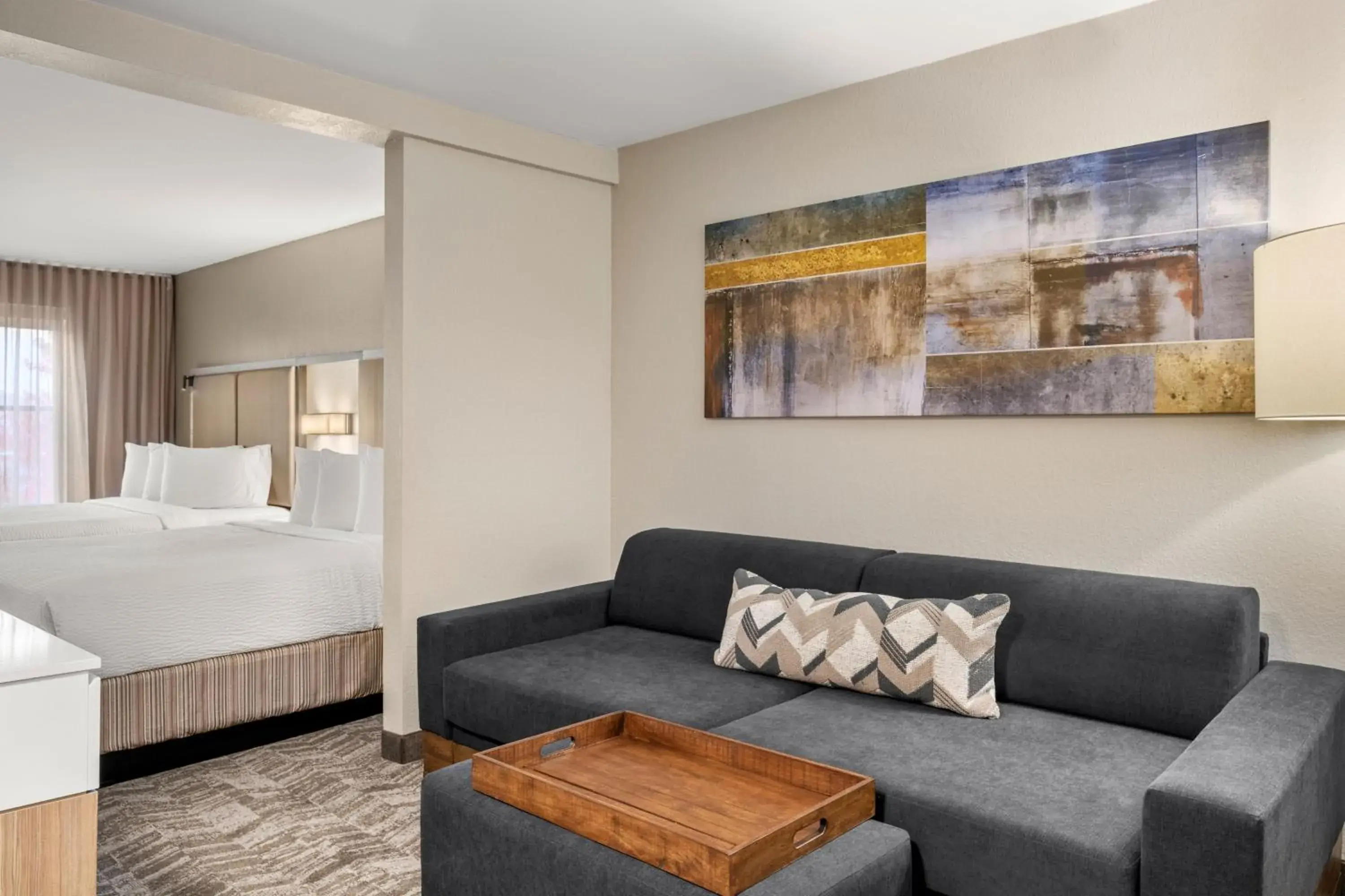 Suite with Two Double Beds and Sofa Bed in SpringHill Suites by Marriott Chicago Bolingbrook Suite with Two Double Beds and Sofa Bed in SpringHill Suites by Marriott Chicago Bolingbrook